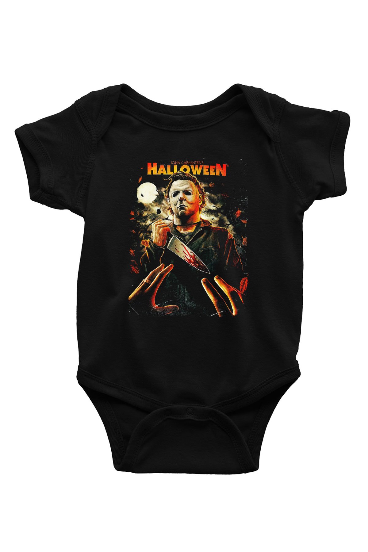 Halloween Siyah Bebek Body - Zıbın