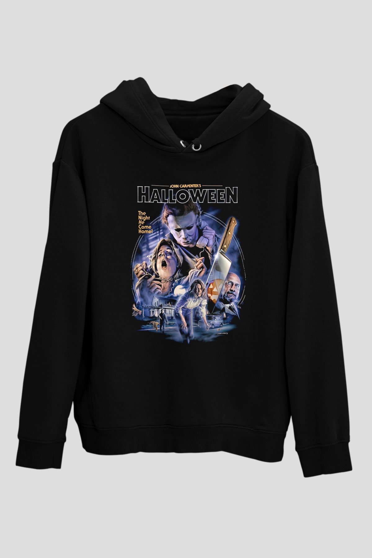 Halloween Siyah Unisex Hoodie