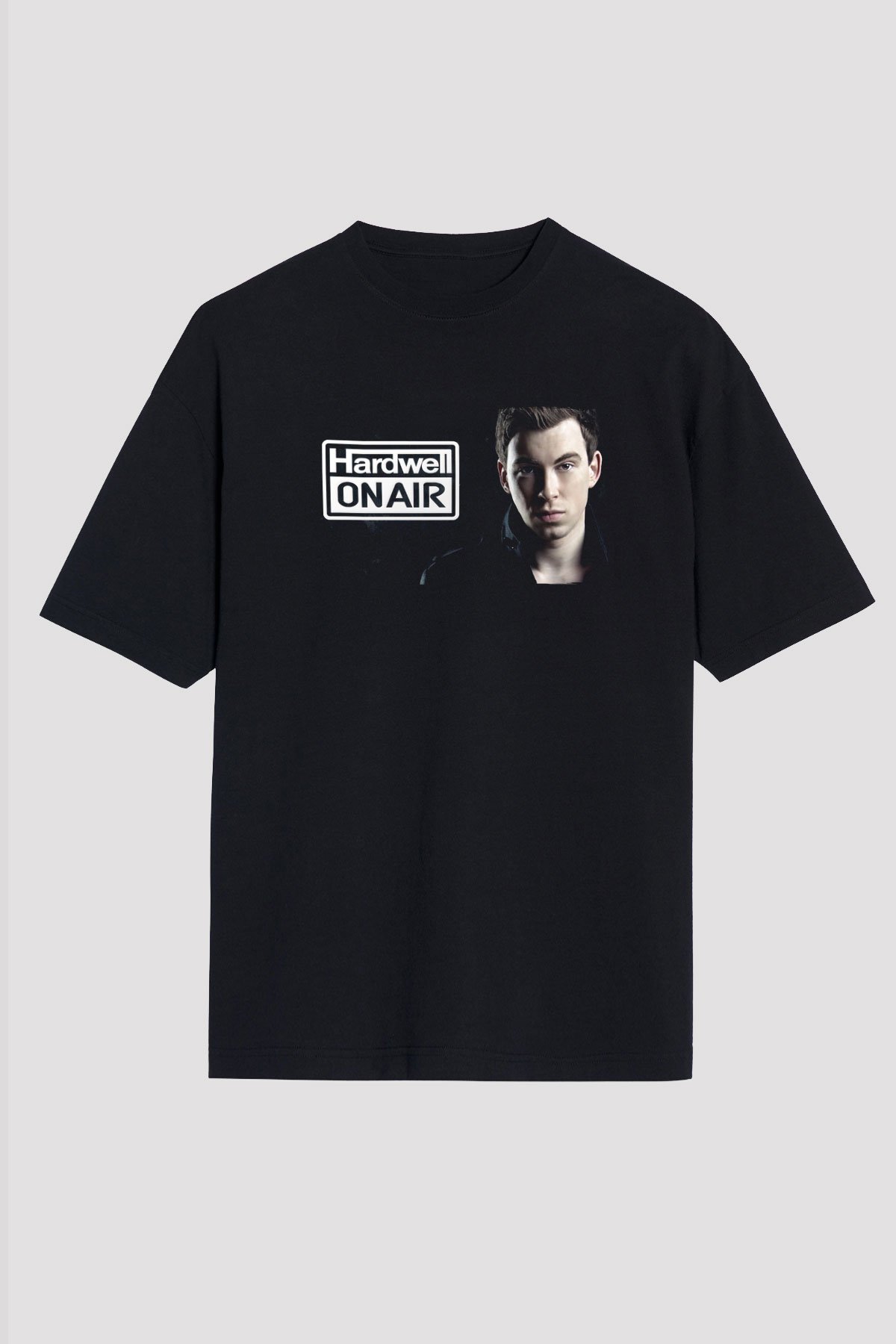 Hardwell Siyah Unisex Tişört T-Shirt - TişörtFabrikası