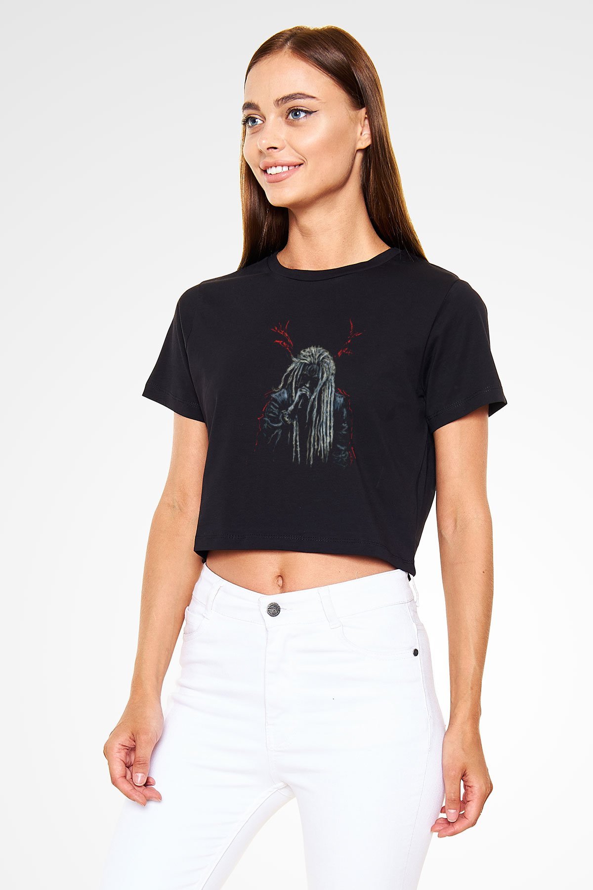 Korpiklaani Siyah  Crop Top Tişört