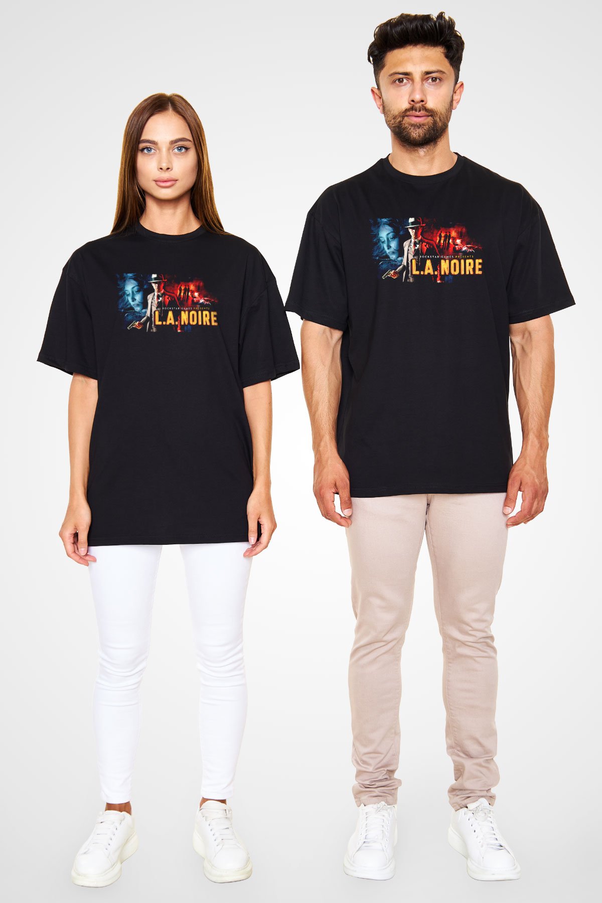 L.A. Noire Siyah Unisex Tişört T-Shirt