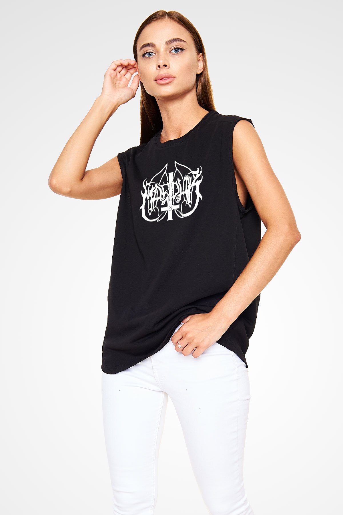 Marduk Siyah Unisex Kolsuz Tişört