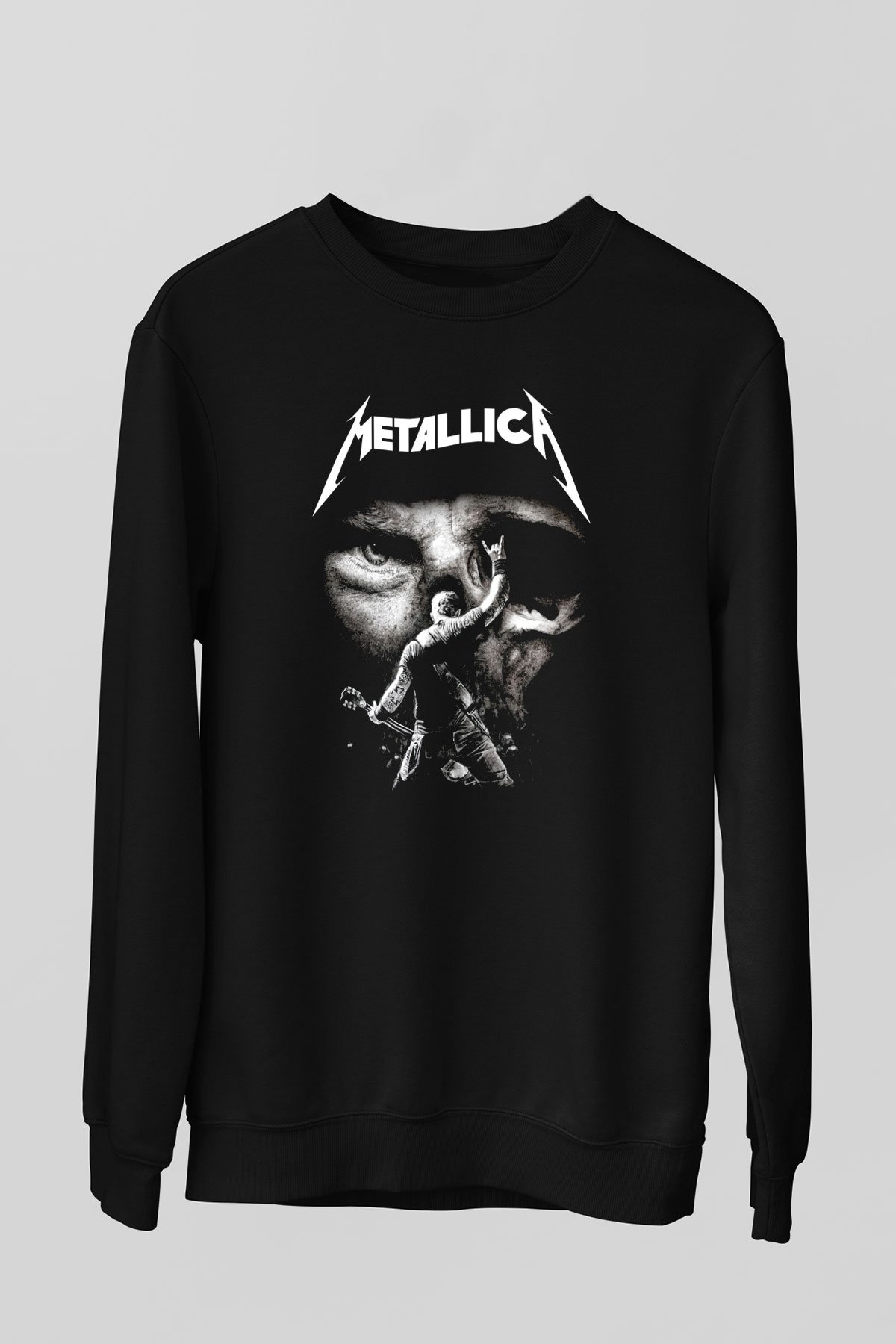 Metallica Group Siyah Unisex Sweatshirt