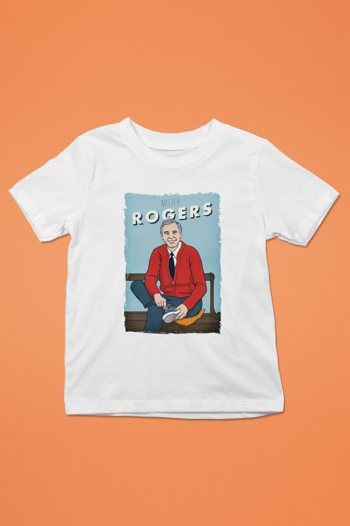Mister Rogers Neighborhood Beyaz Unisex Çocuk Tişört