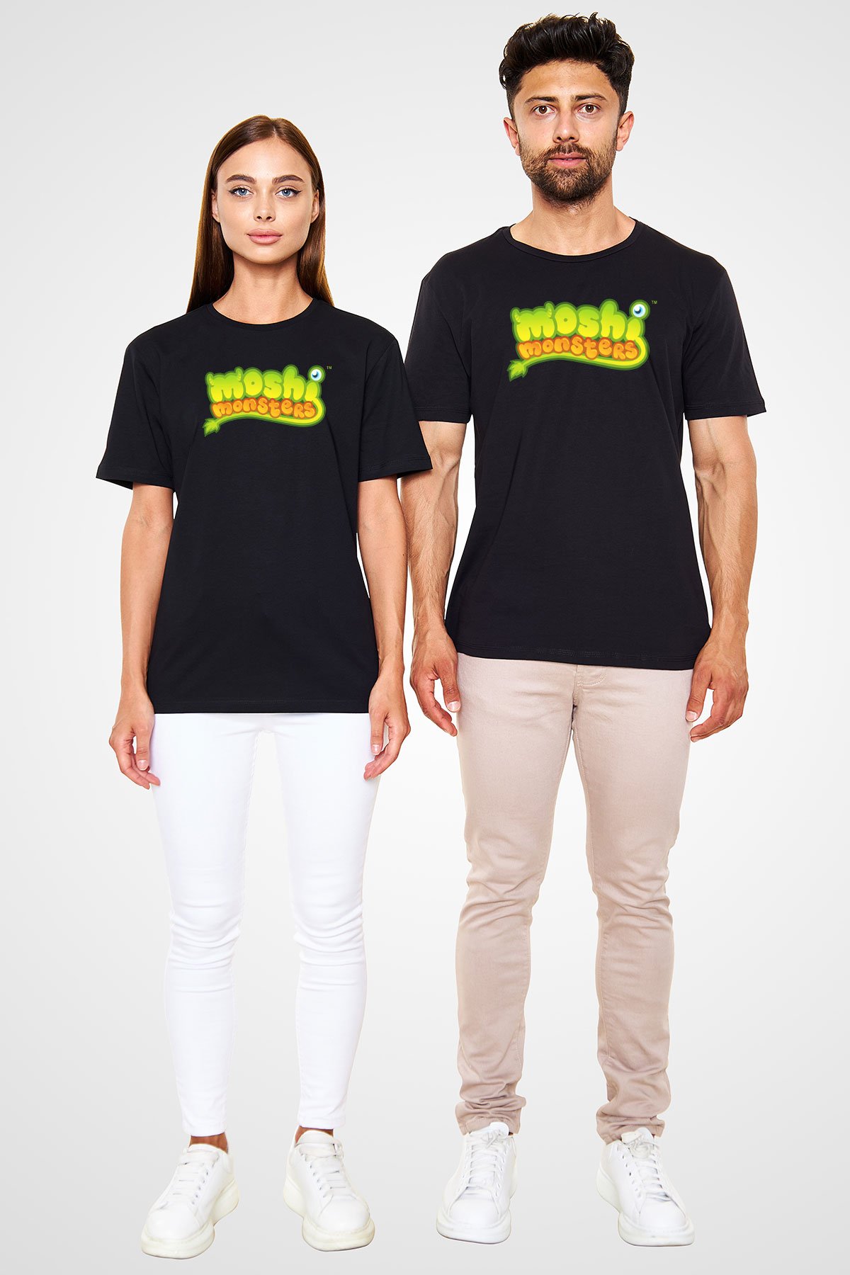 Moshi Monsters Siyah Unisex Tişört T-Shirt