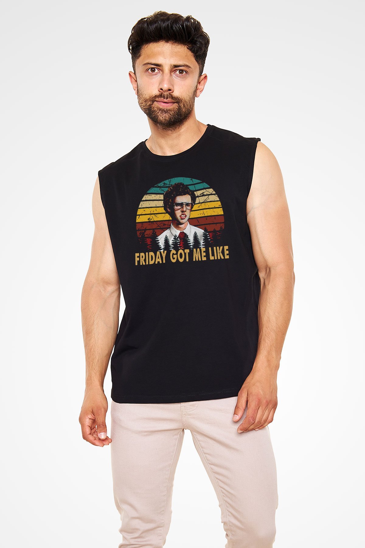 Napoleon Dynamite Siyah Unisex Kolsuz Tişört