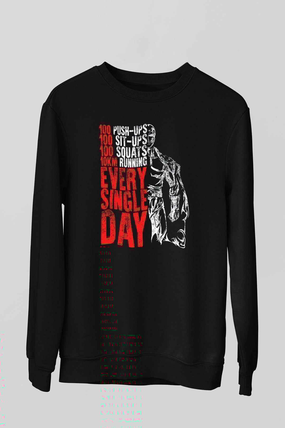 One Punch Man Siyah Unisex Sweatshirt