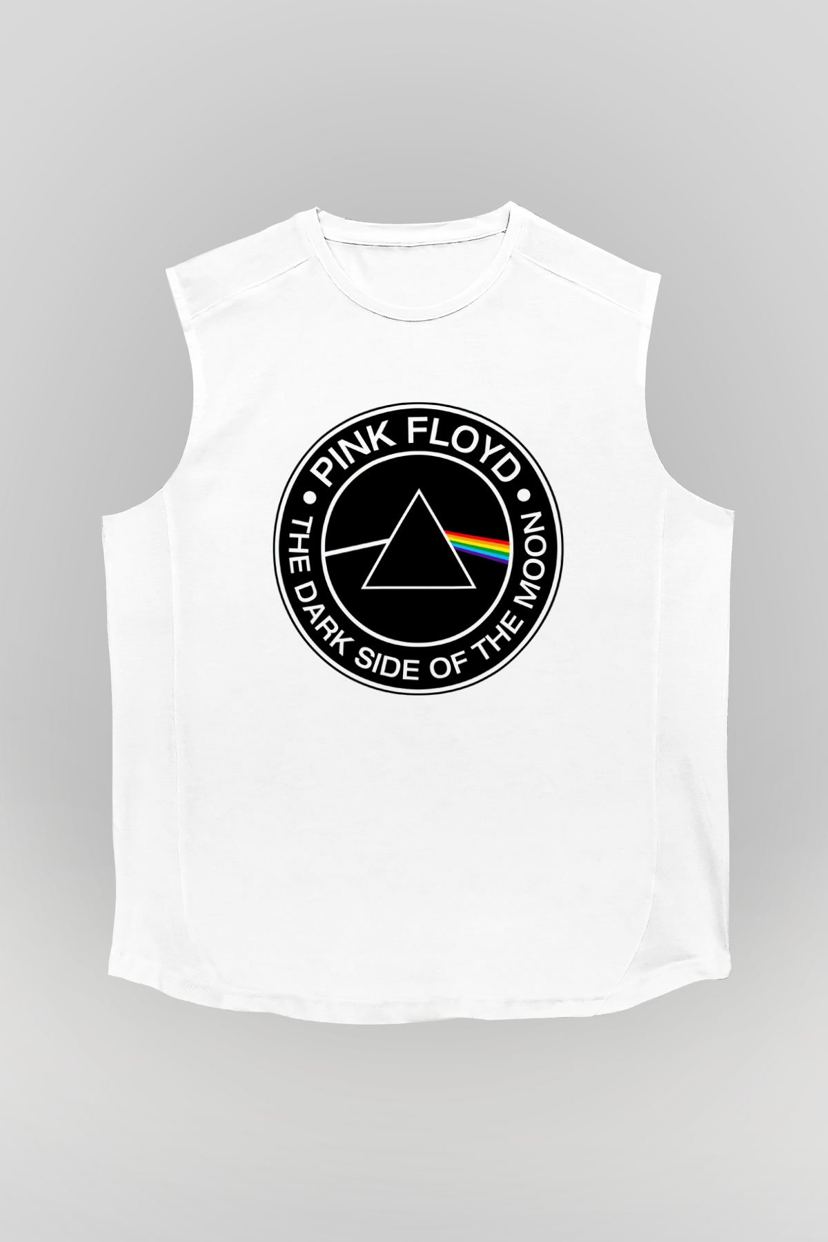 Pink Floyd Beyaz Unisex Kolsuz Tişört