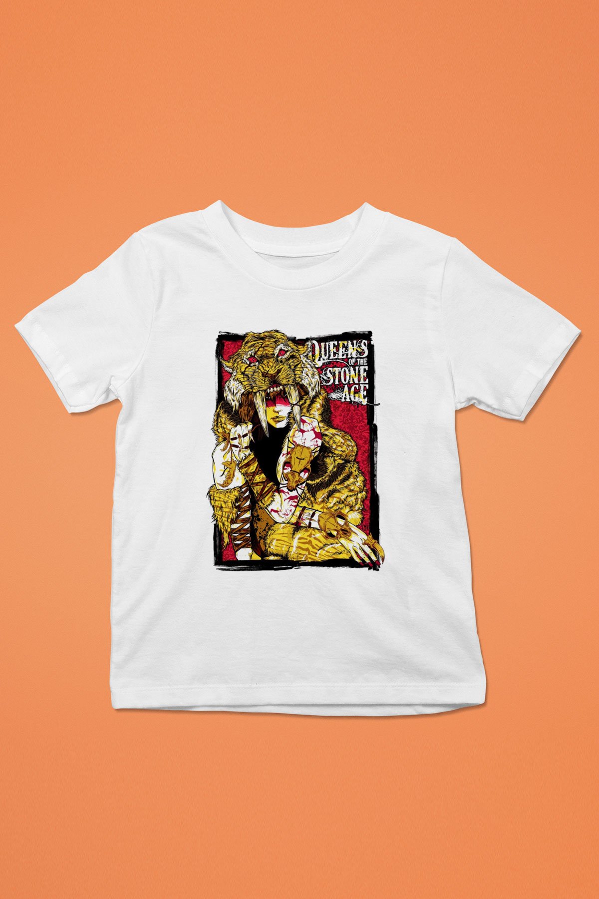 Queens of the Stone Age Baskılı Beyaz Unisex Çocuk Tişört