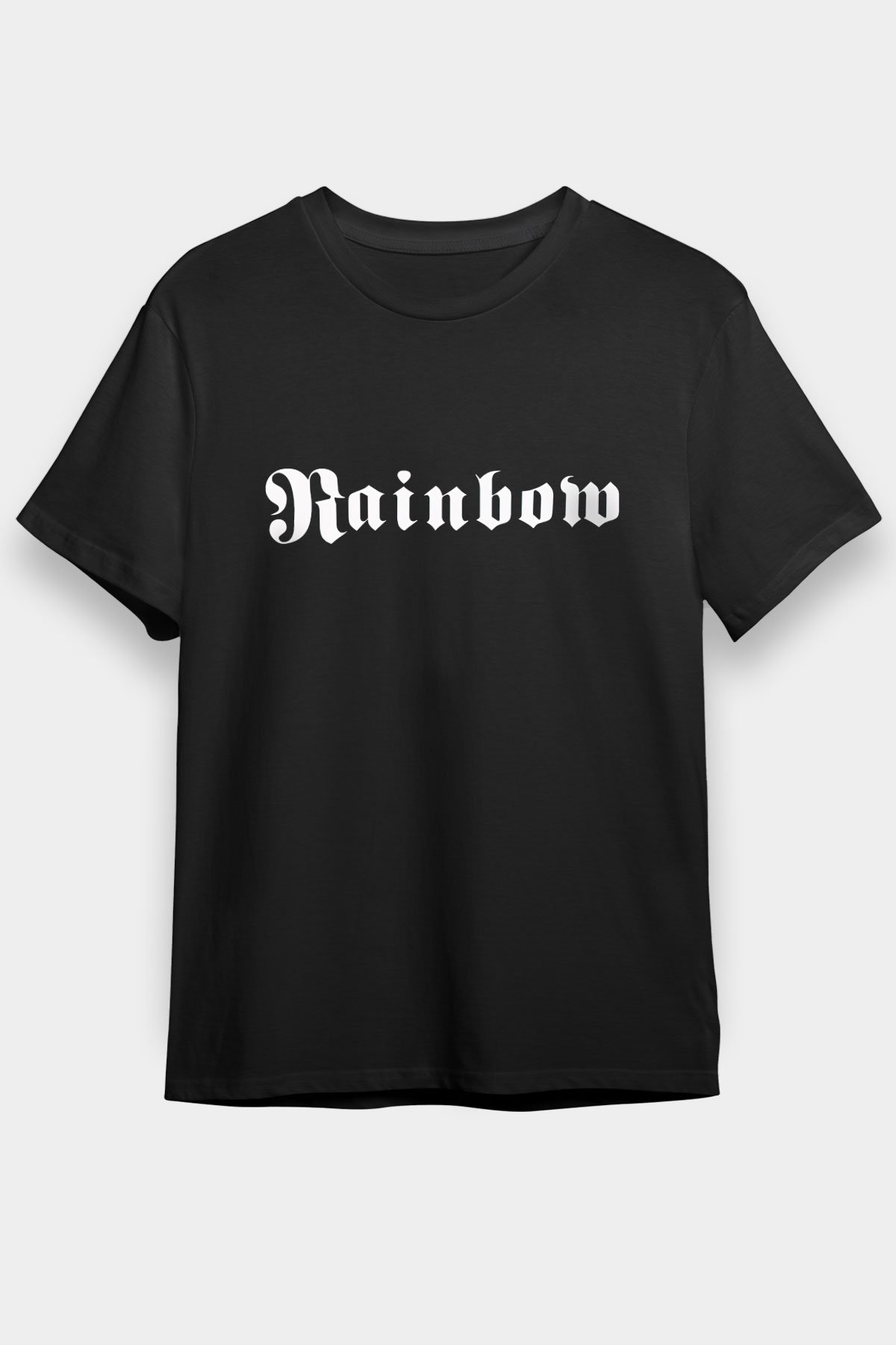 Rainbow Siyah Unisex Tişört T-Shirt - TişörtFabrikası