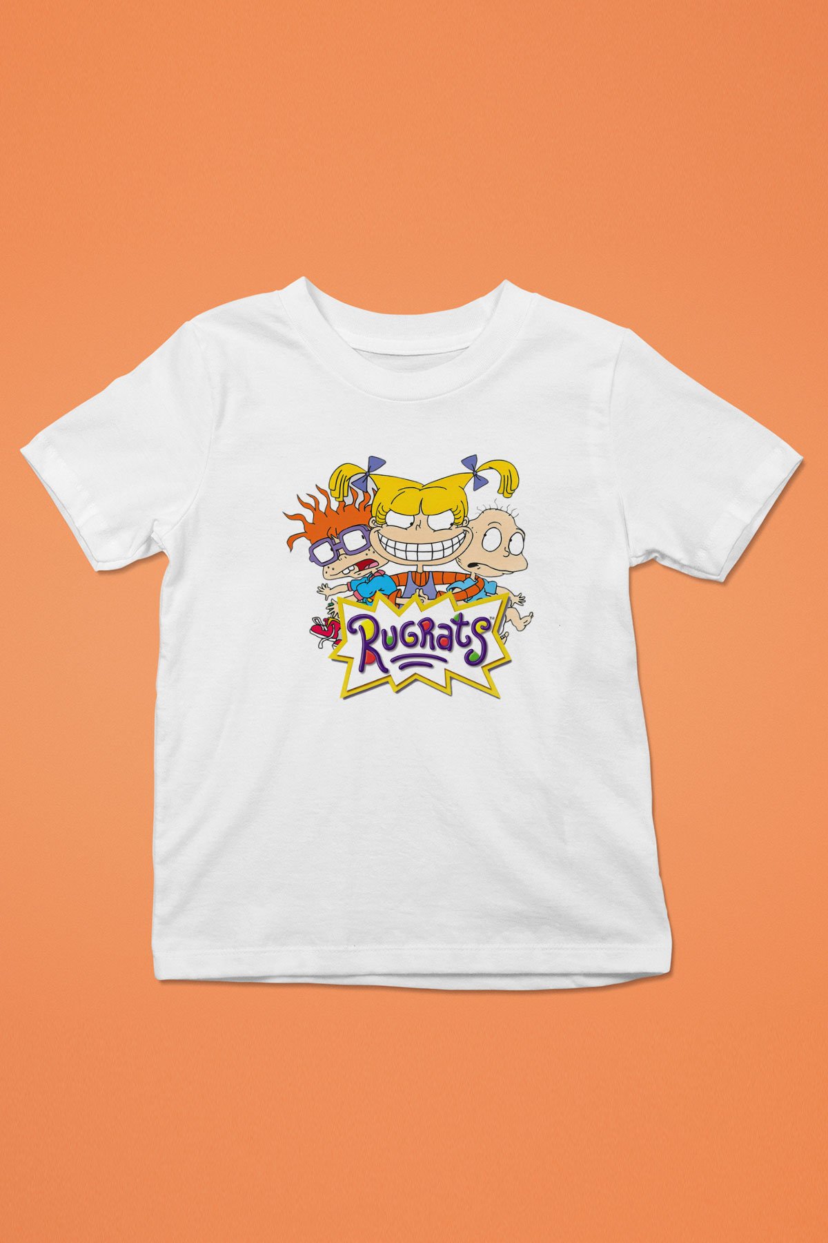 Rugrats Baskılı Beyaz Unisex Çocuk Tişört