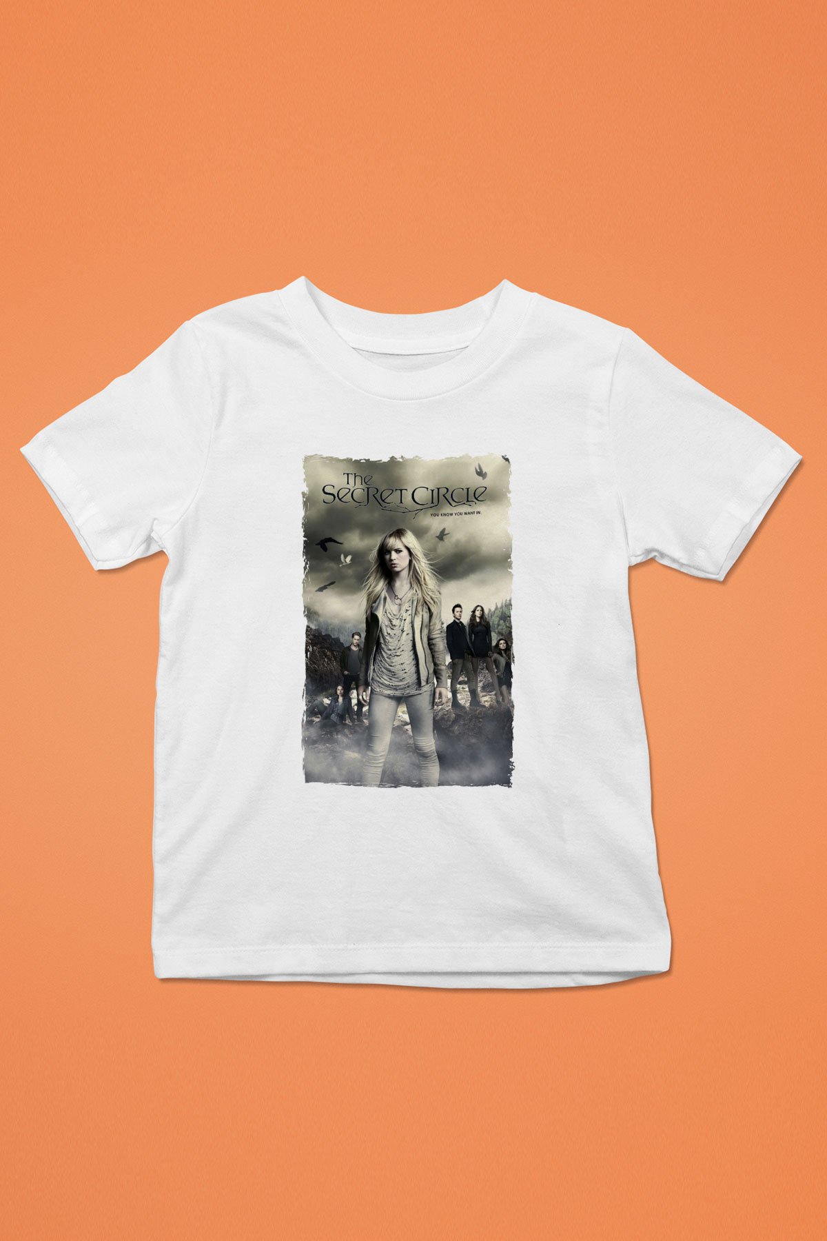 Secret Circle Beyaz Unisex Çocuk Tişört