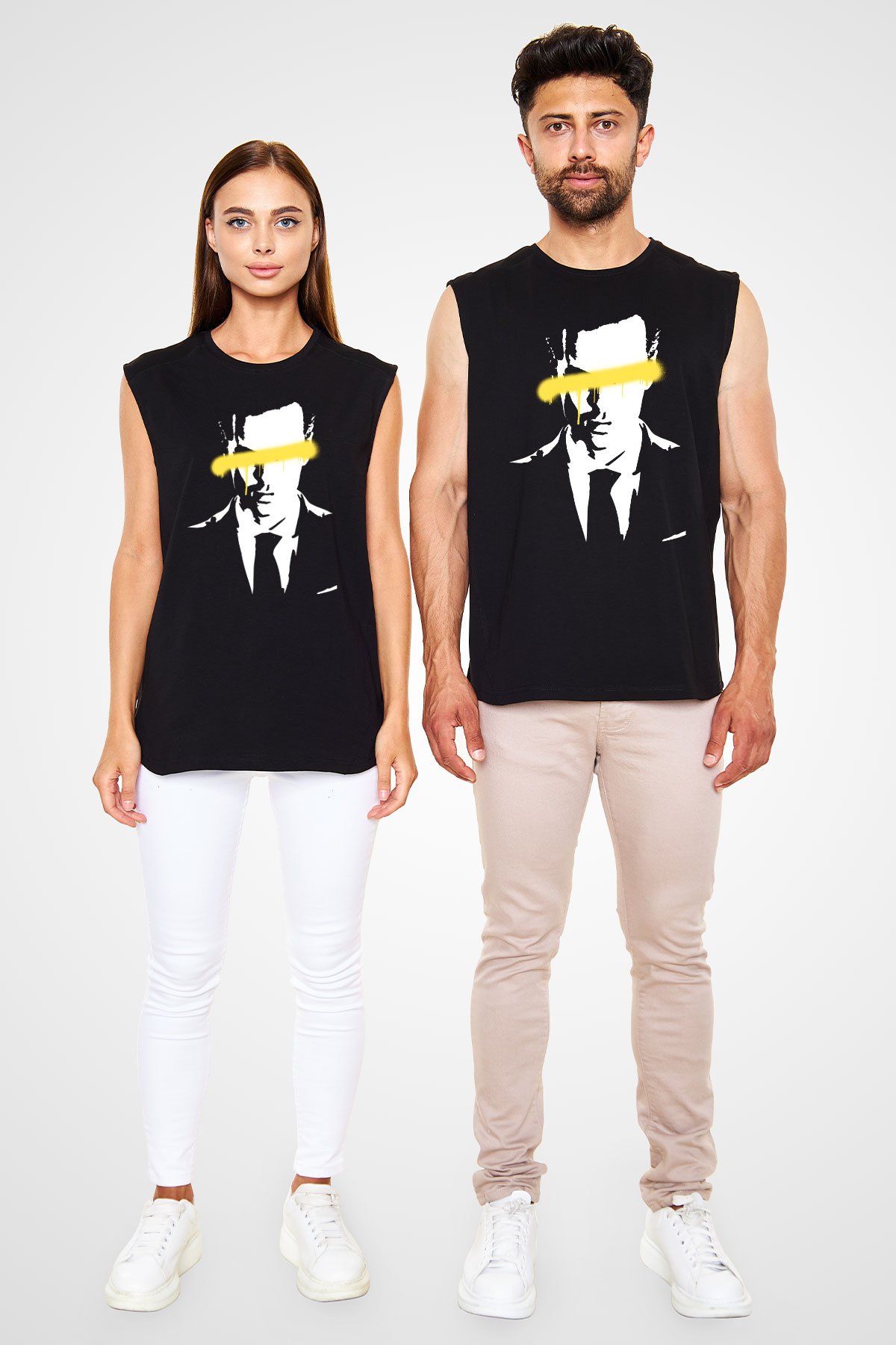 Sherlock Siyah Unisex Kolsuz Tişört