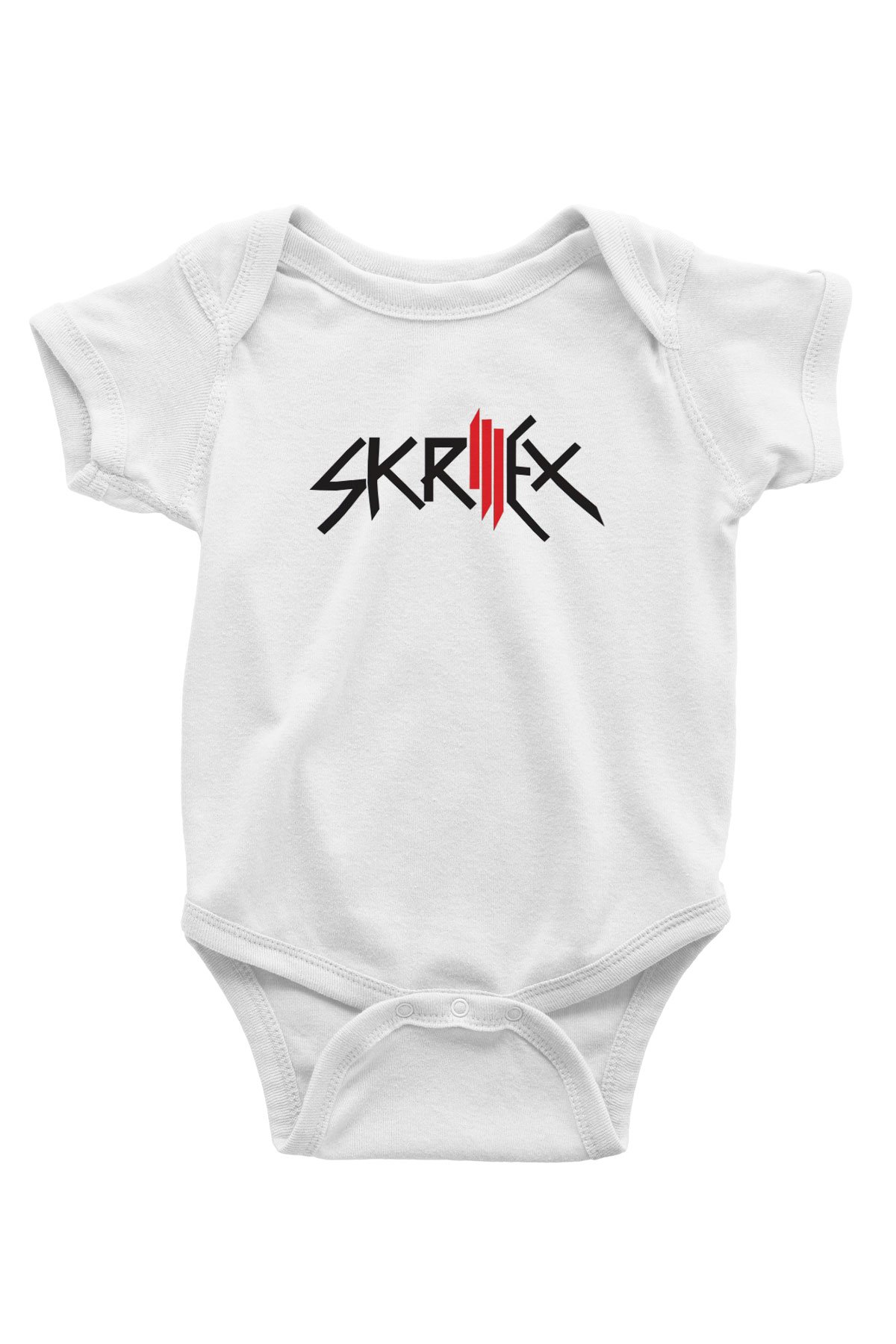 Skrillex Beyaz Bebek Body - Zıbın