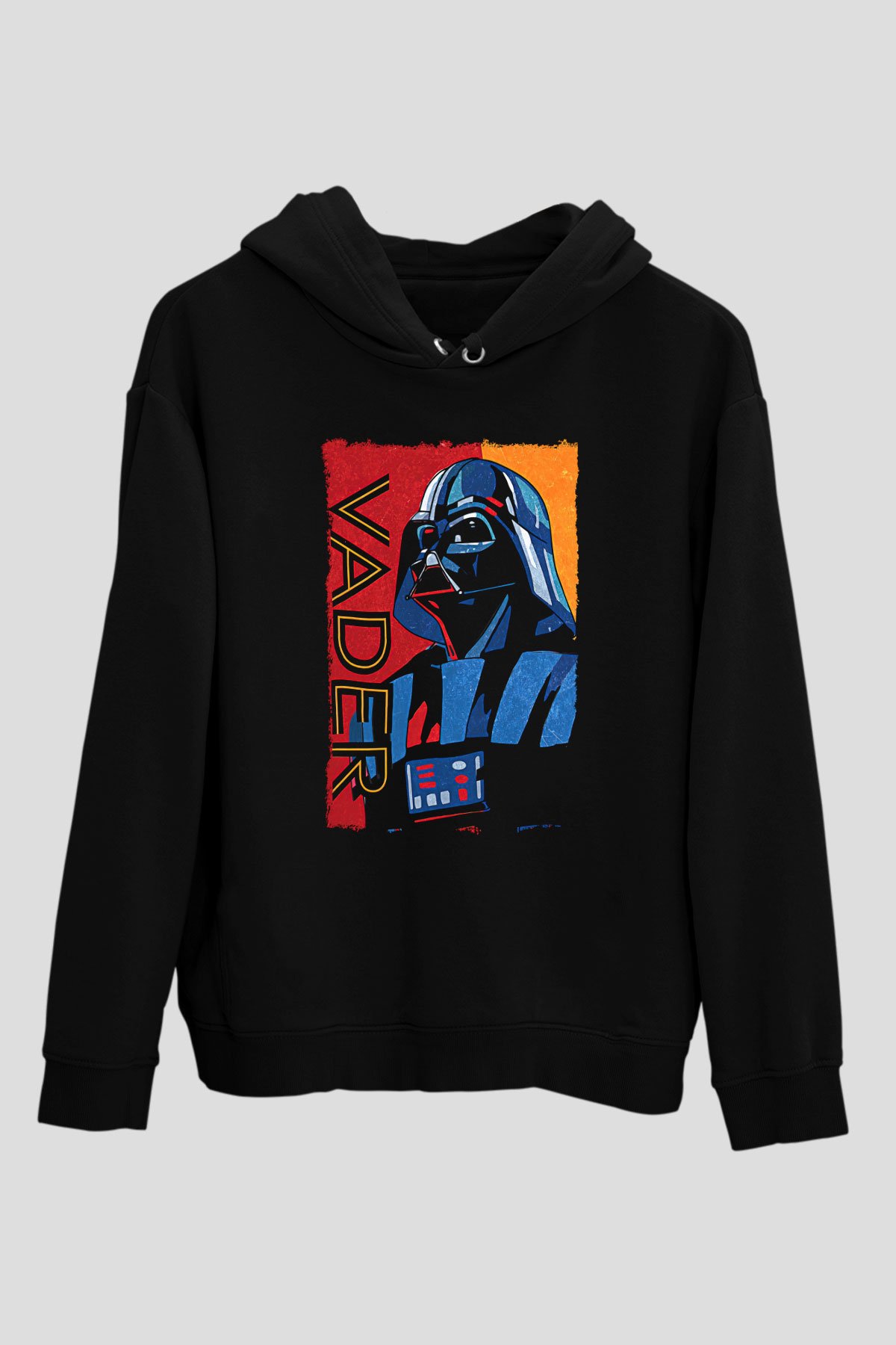 Star Wars (Dart Vader) Baskılı Unisex Siyah Hoodie