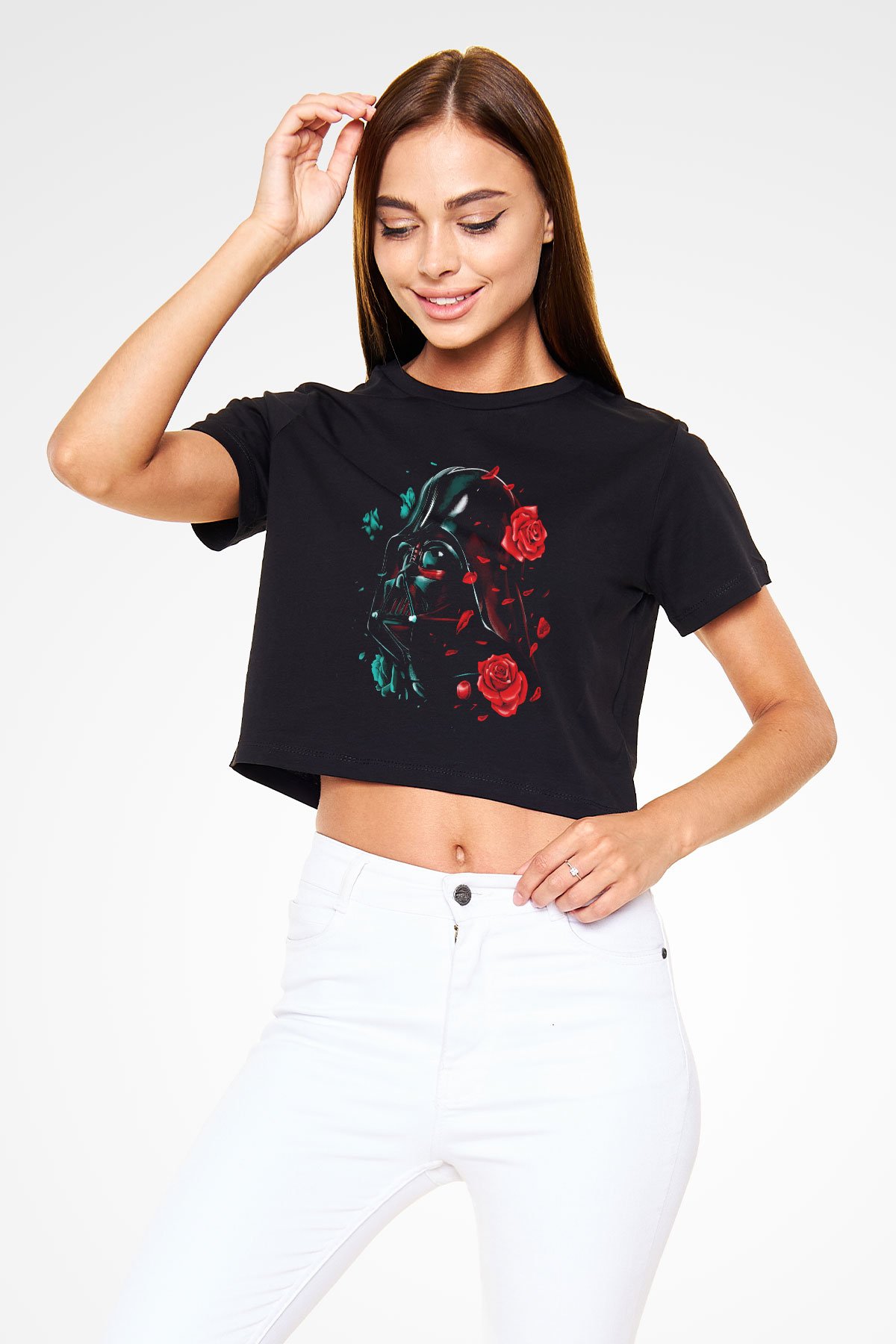 Star Wars Siyah Crop Top Tişört