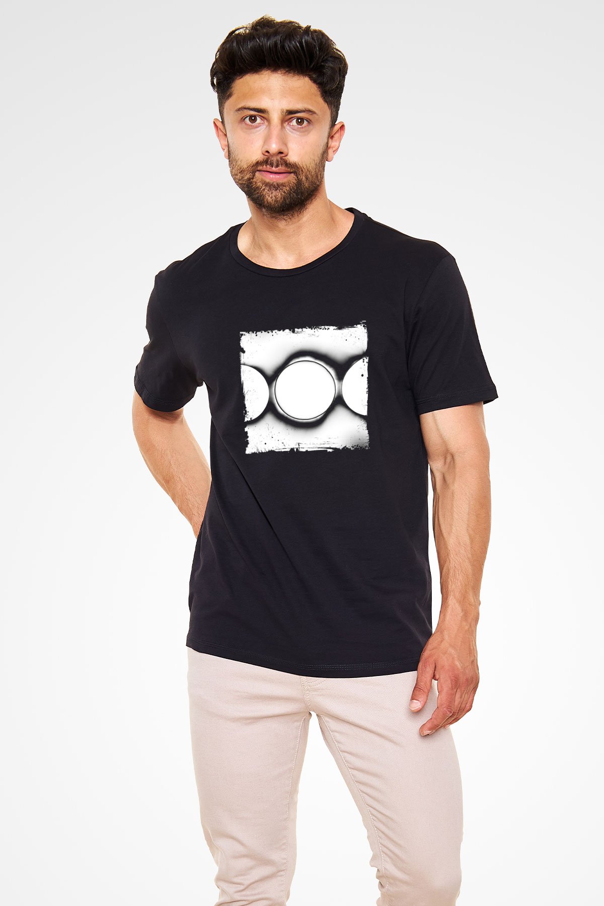 Swedish House Mafia Baskılı Unisex Siyah Tişört