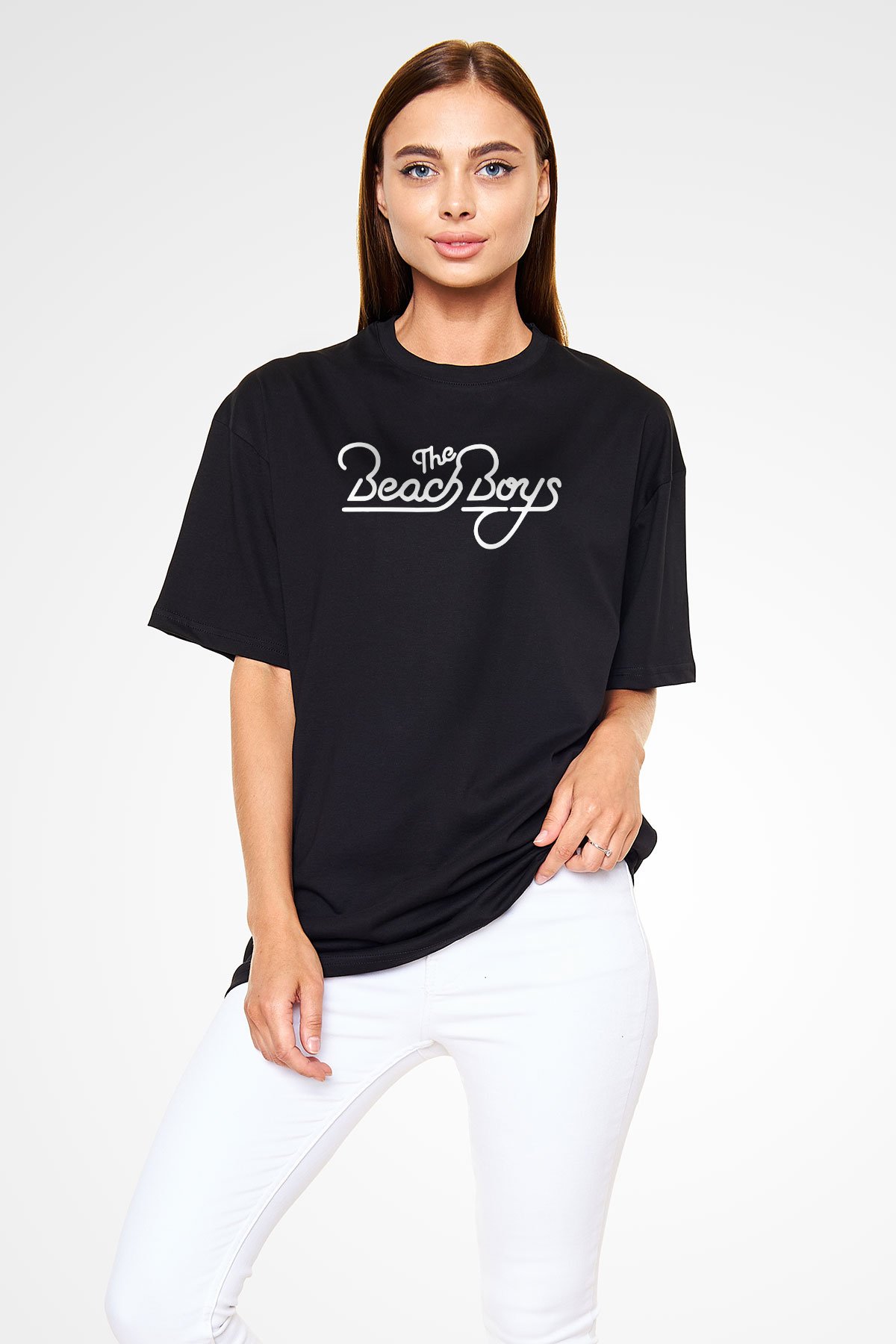 The Beach Boys Siyah Unisex Oversize Tişört T-Shirt