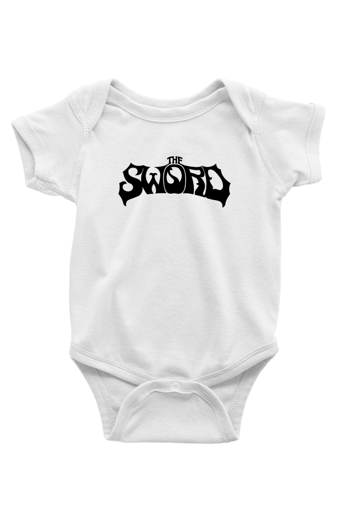 The Sword Baskılı Beyaz Unisex Bebek Body - Zıbın