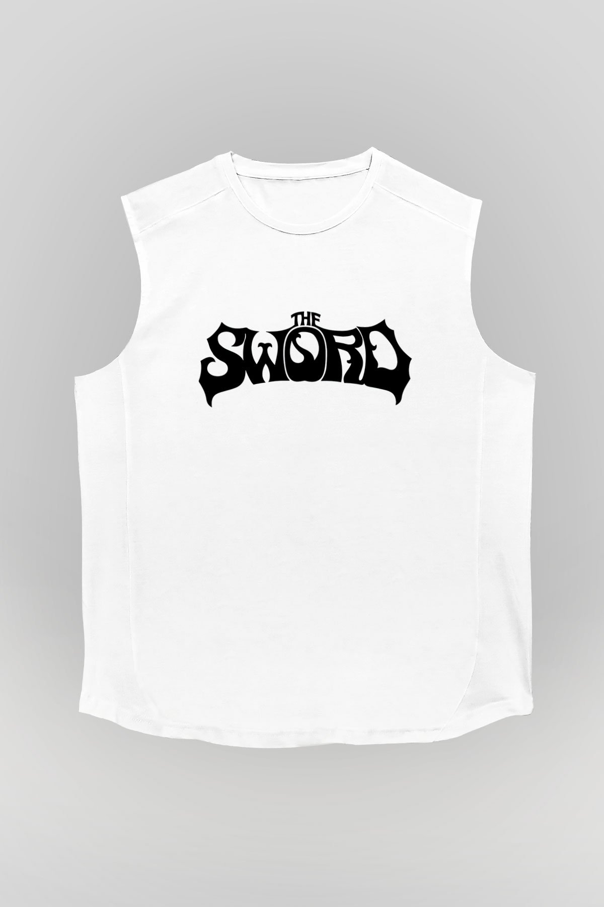 The Sword Beyaz Unisex Kolsuz Tişört