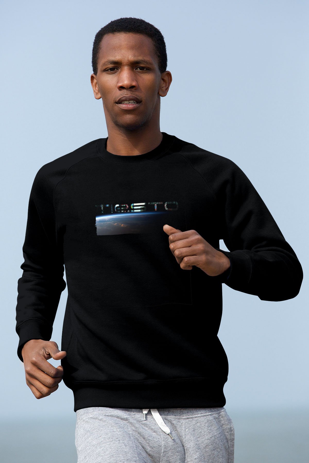 Tiesto Siyah Unisex Sweatshirt
