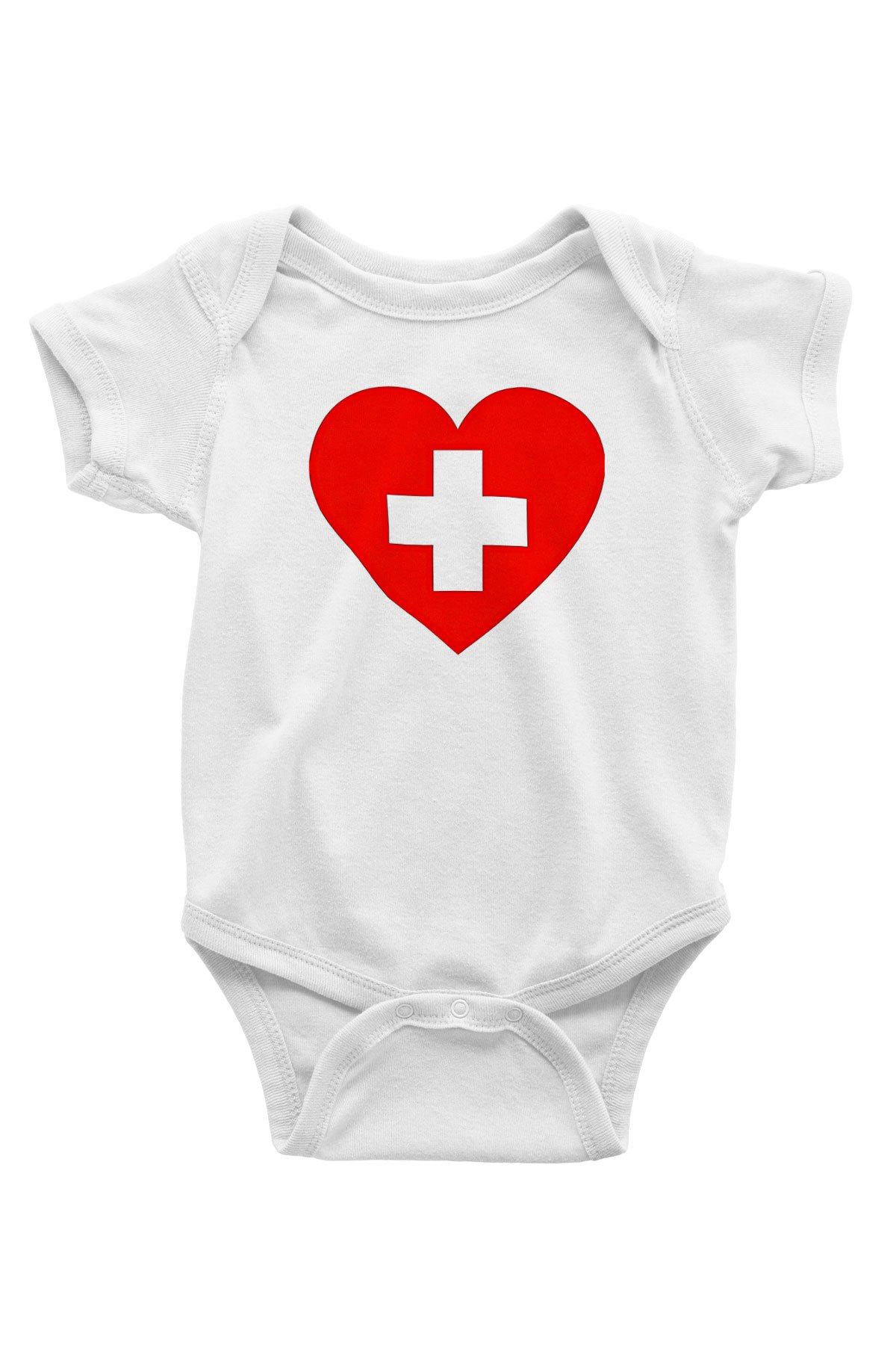 Tıp Bayramı Baskılı Beyaz Unisex Bebek Body - Zıbın