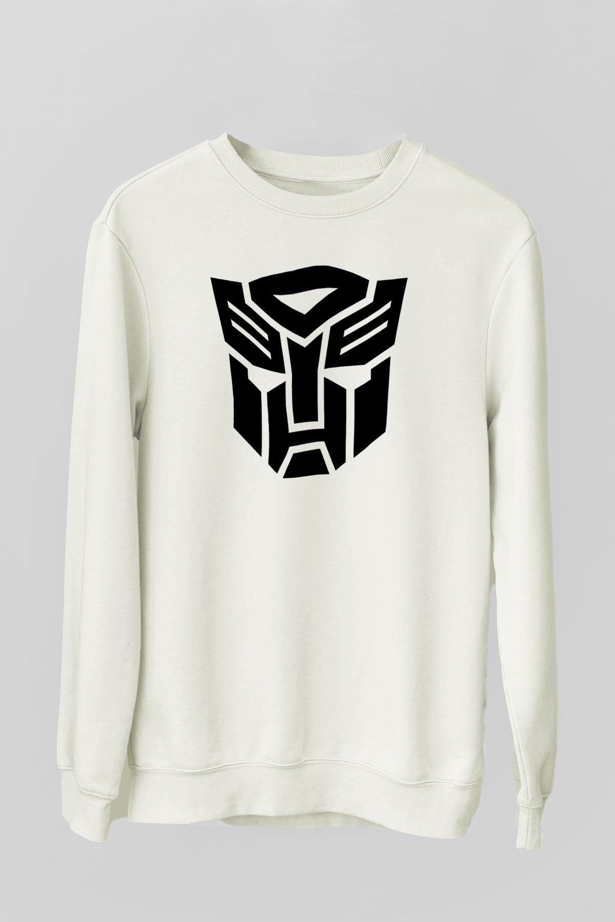 Transformers Tv Beyaz Unisex Sweatshirt