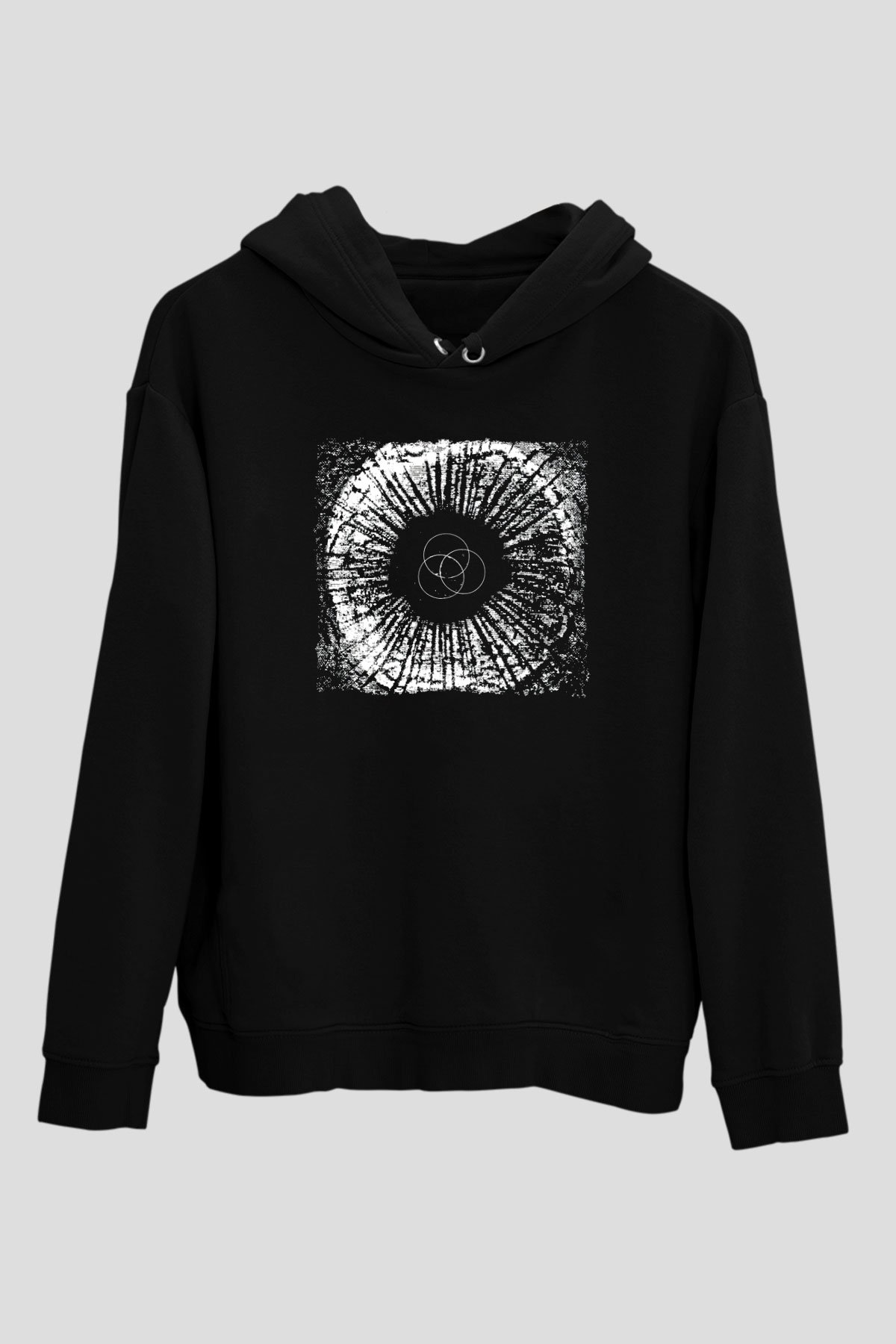 Underoath Baskılı Unisex Siyah Kapüşonlu Sweatshirt