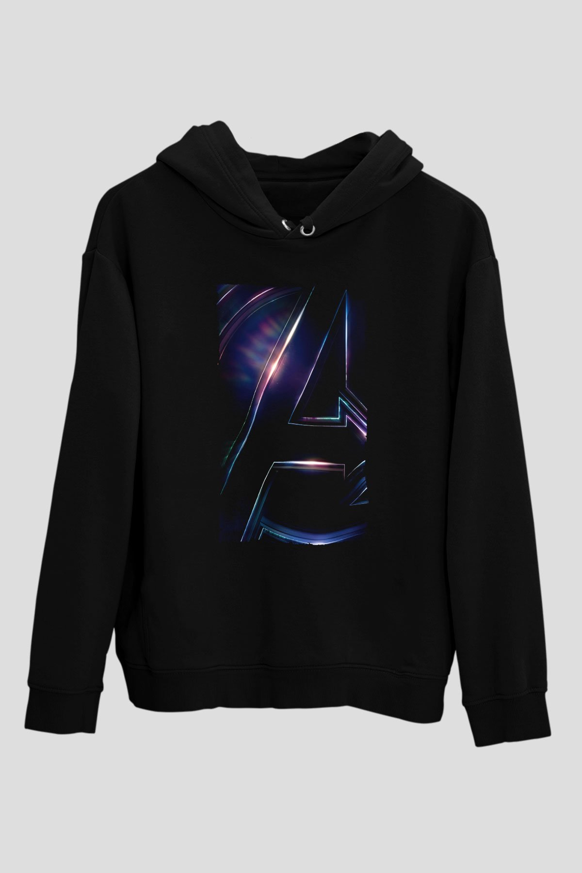 Unisex Avengers Infinity War - Sonsuzluk Savaşı Siyah Kapüşonlu Sweatshirt