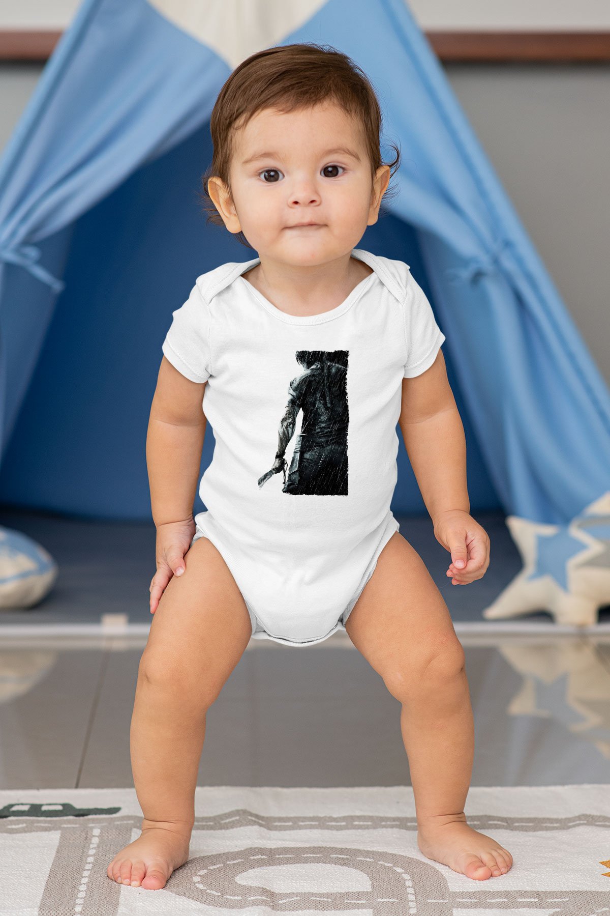 Unisex Rambo Baskılı Bebek Body - Zıbın