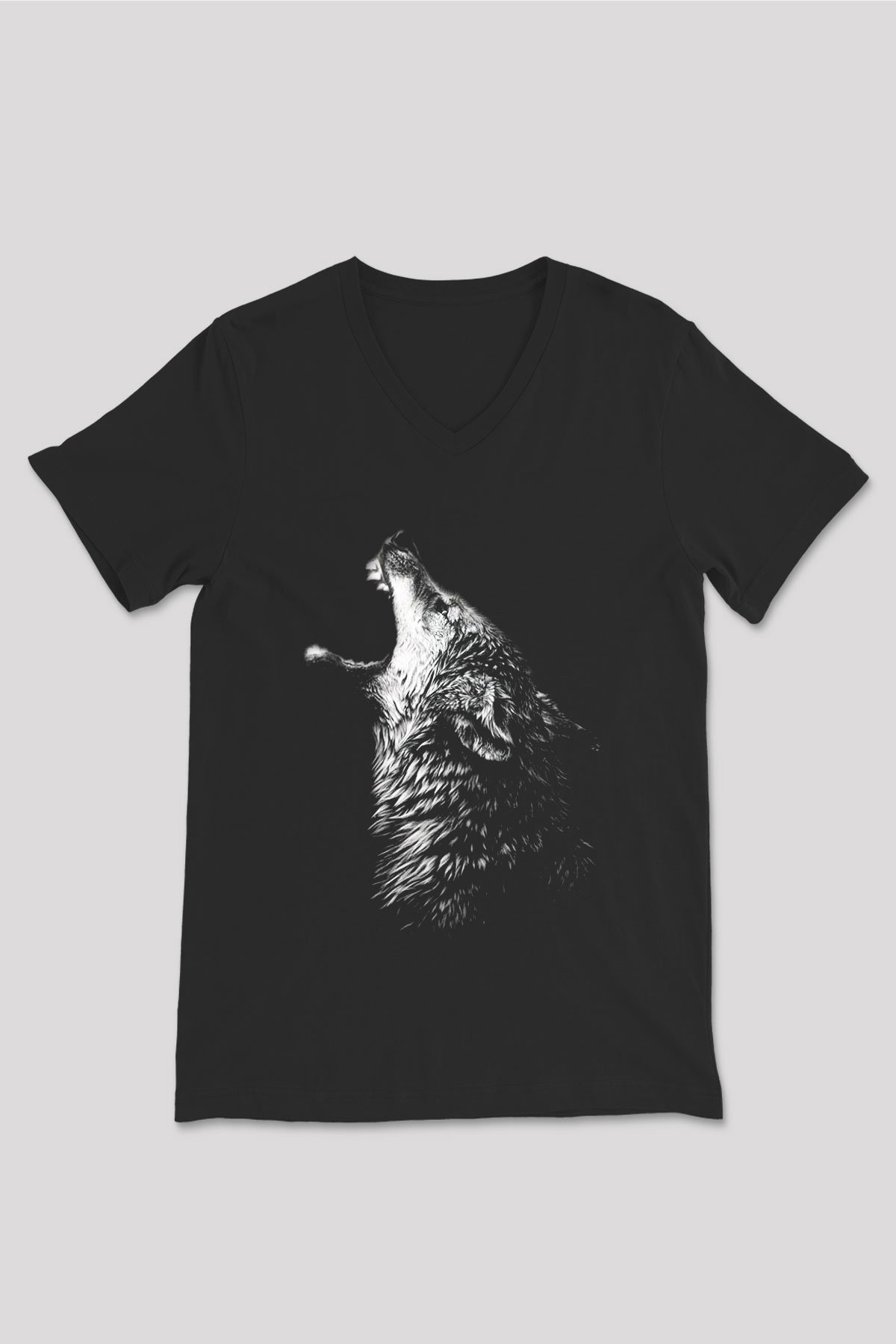 Unisex V Yaka Tişört TSR458