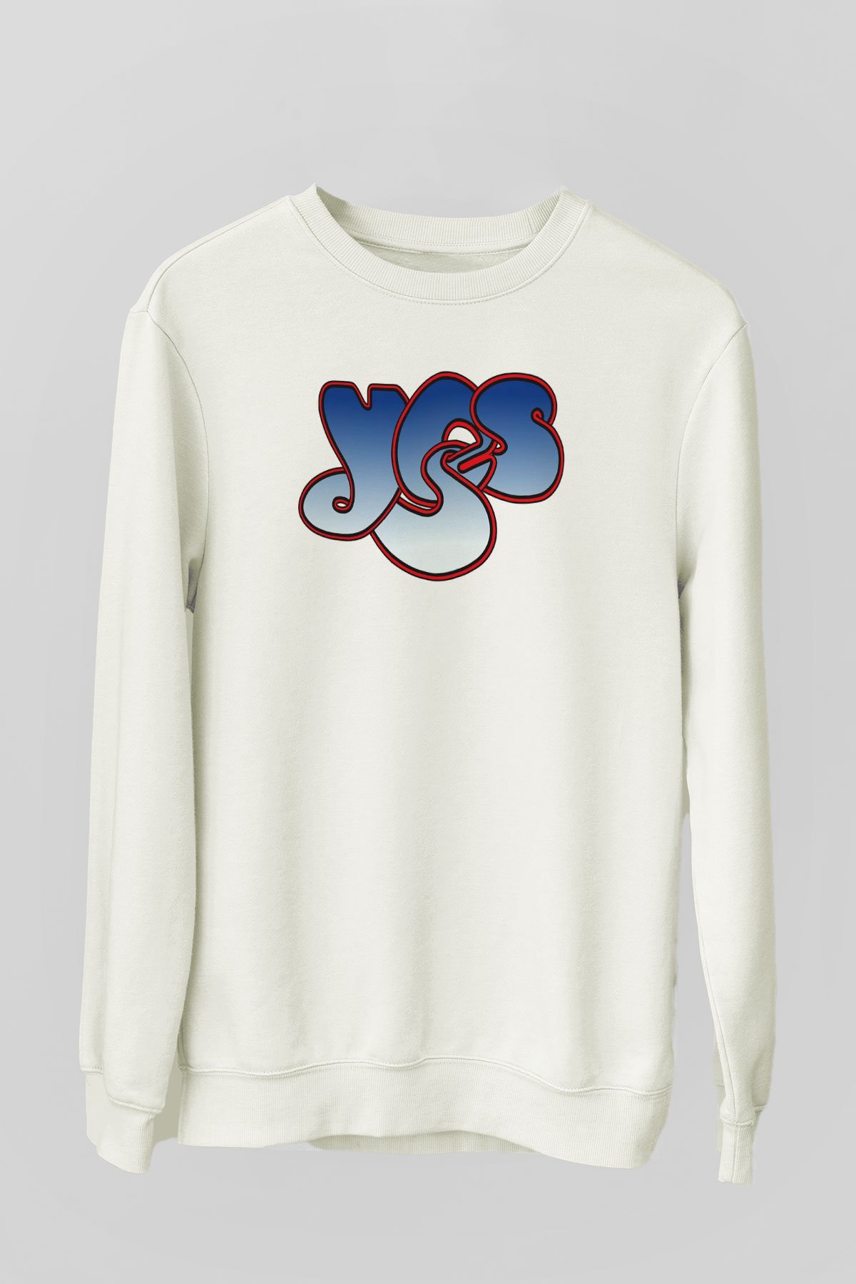Yes Beyaz Unisex Sweatshirt