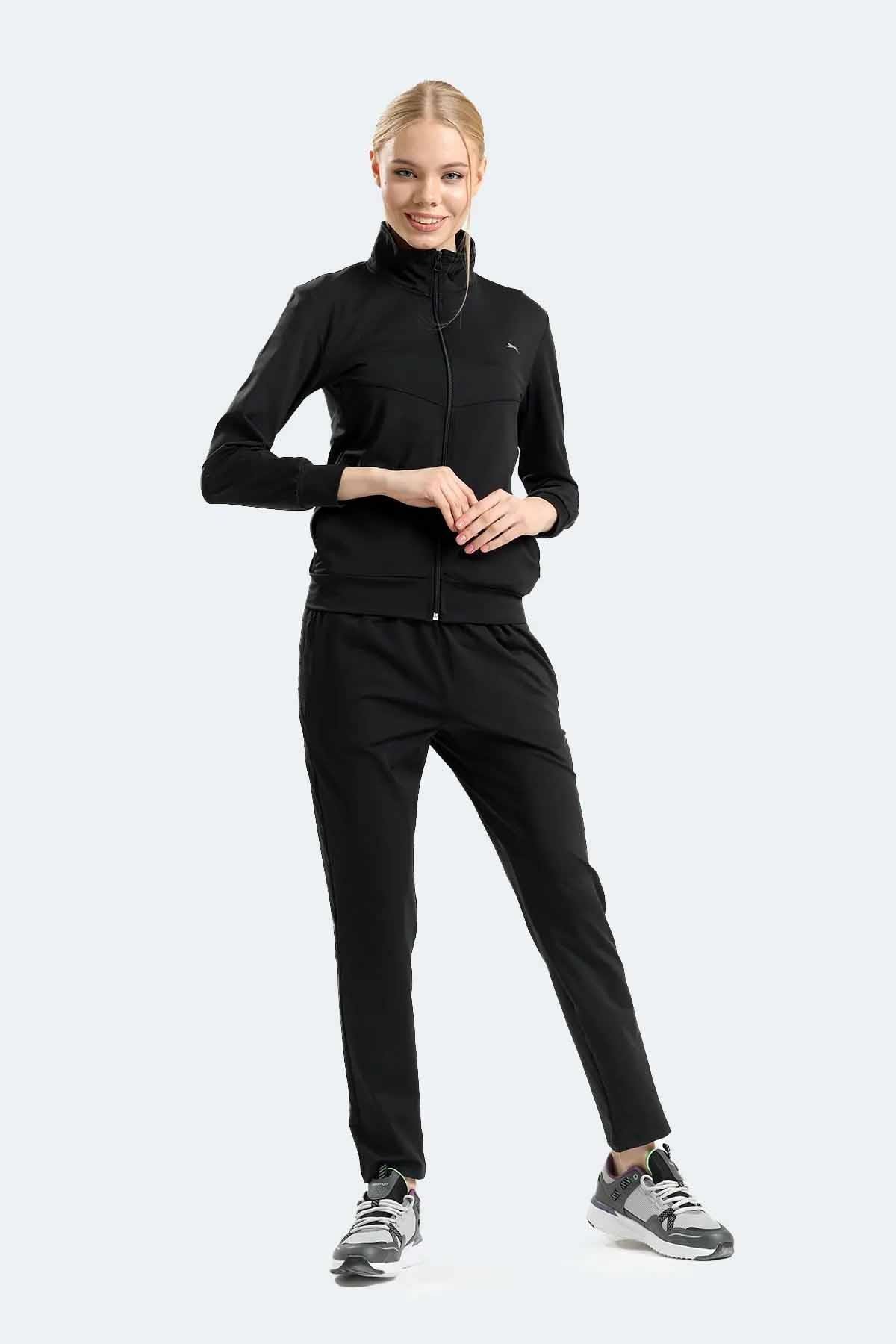 SLAZENGEREşofman TakımSlazenger Kadın Raşel Kumaş Eşofman Takımı B-1 Kadın Eşofman Takım ST13EK002-500-1SIYAH