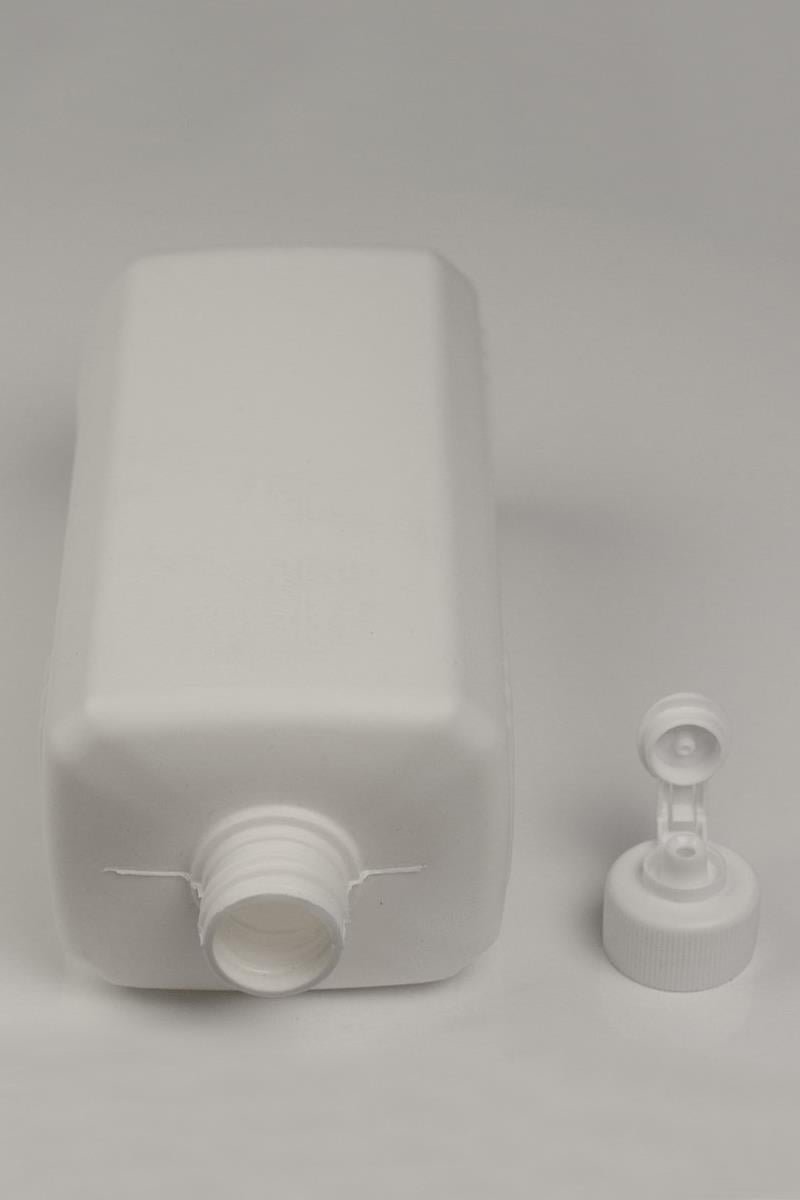  Köşeli Plastik Şişe Beyaz 1000 ml