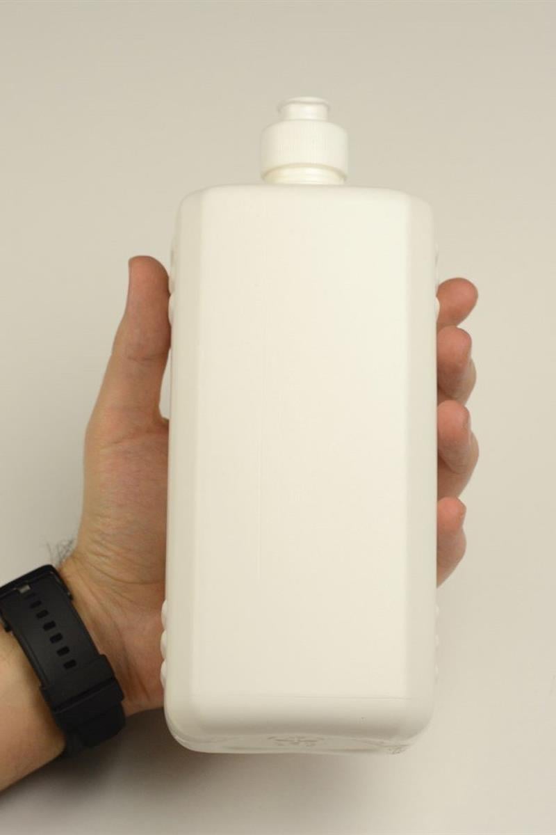 Köşeli Plastik Şişe Beyaz 1000 ml