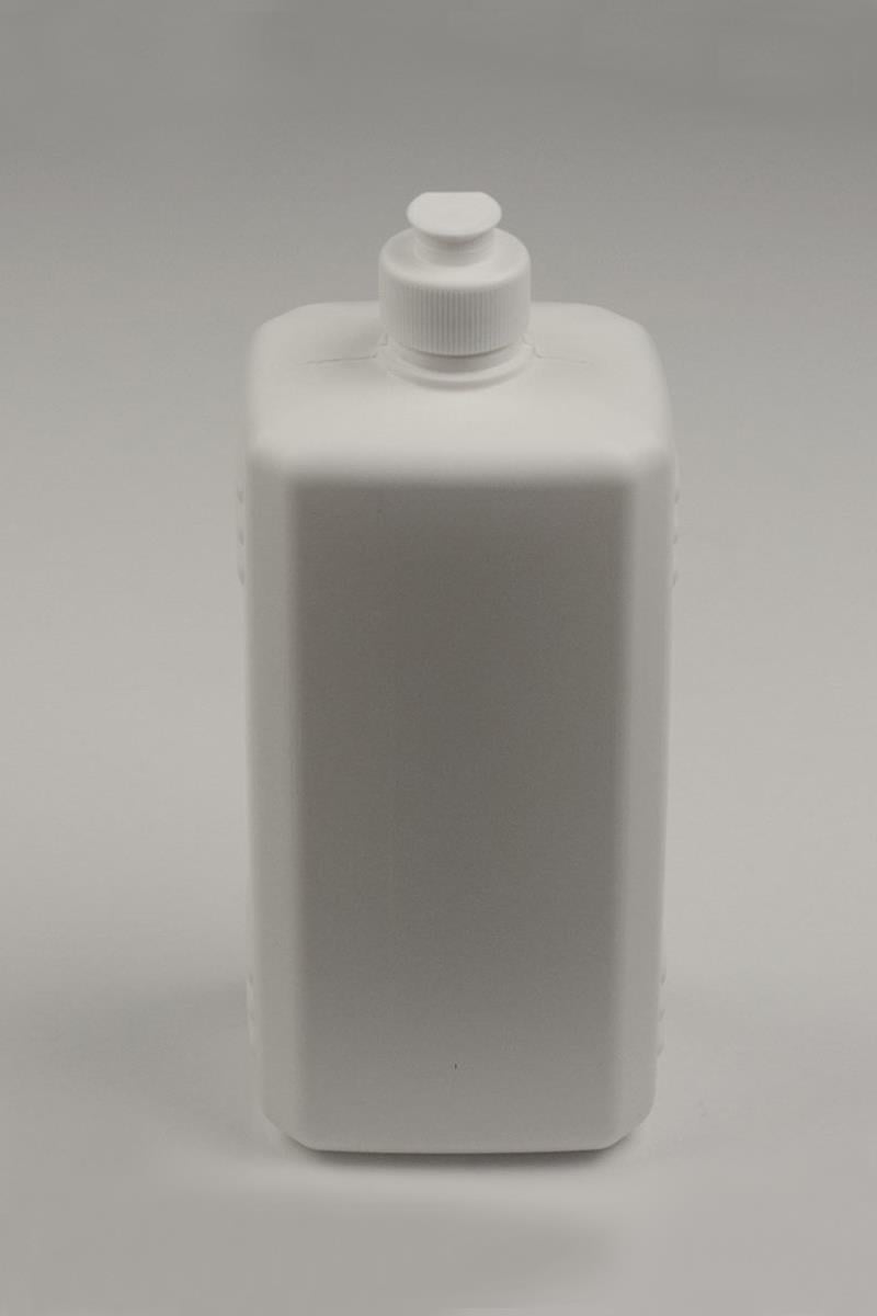  Köşeli Plastik Şişe Beyaz 1000 ml