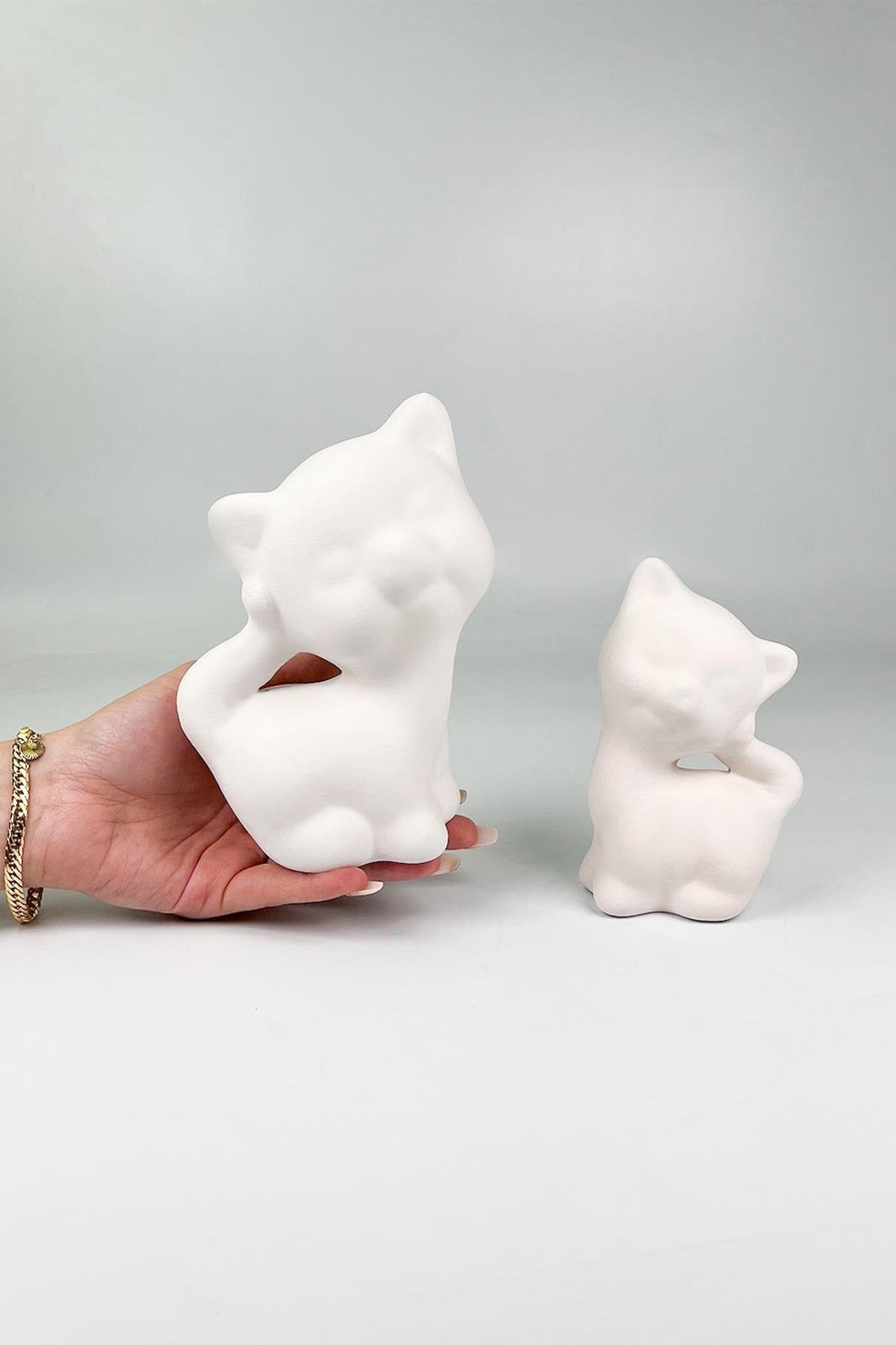 Sleeping Cat Ceramic Bisque