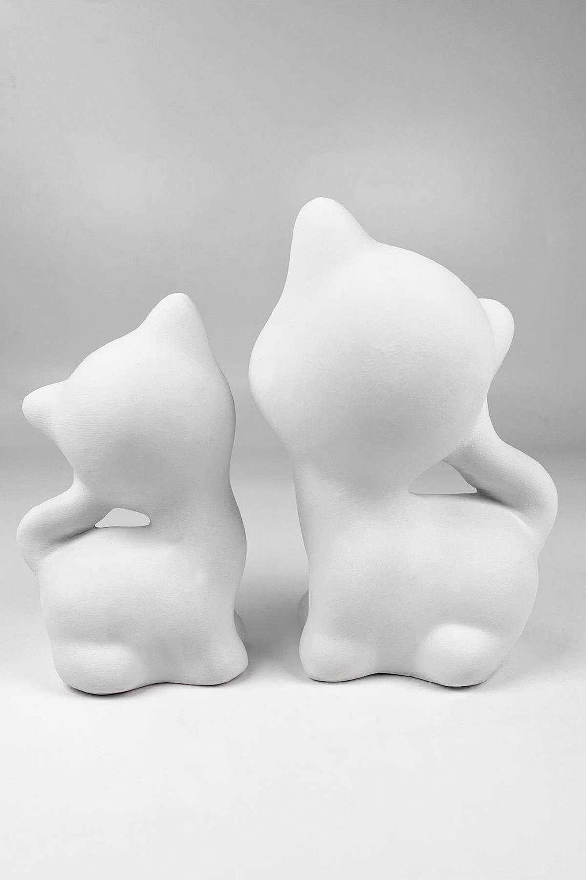 Sleeping Cat Ceramic Bisque