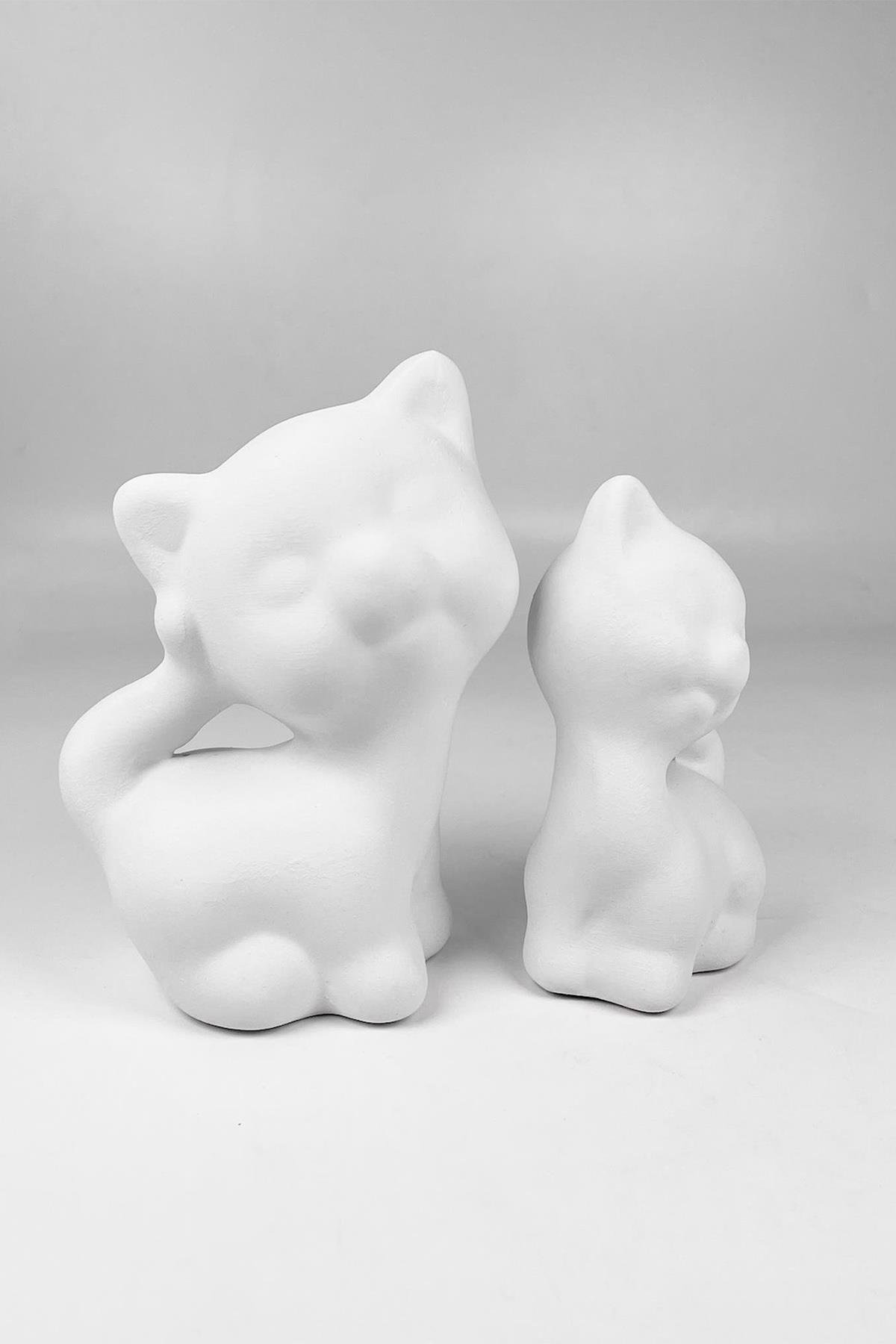 Sleeping Cat Ceramic Bisque