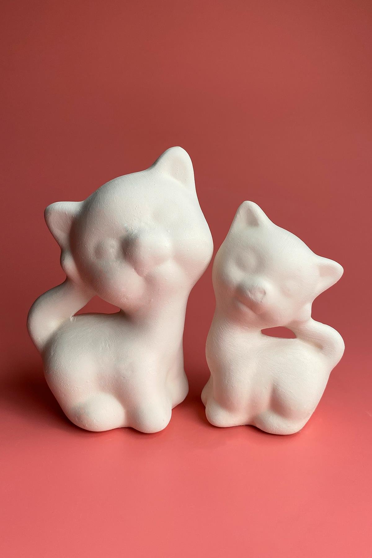 Sleeping Cat Ceramic Bisque