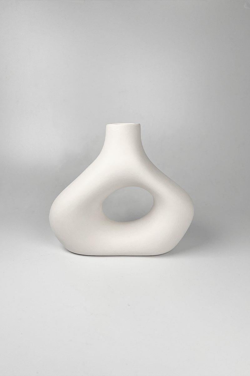 Asymmetric Vase Ceramic Bisque