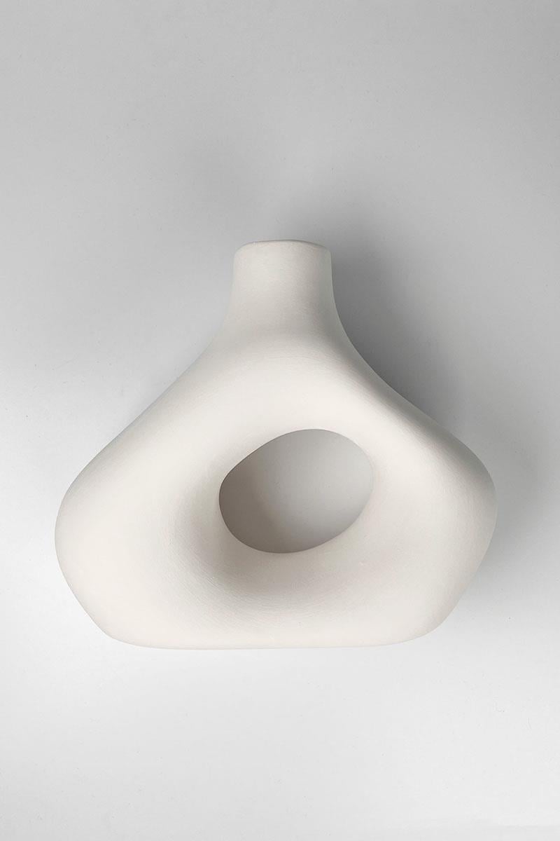 Asymmetric Vase Ceramic Bisque