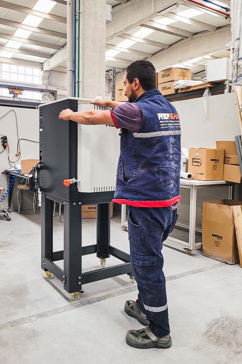 Demounted Kiln Table