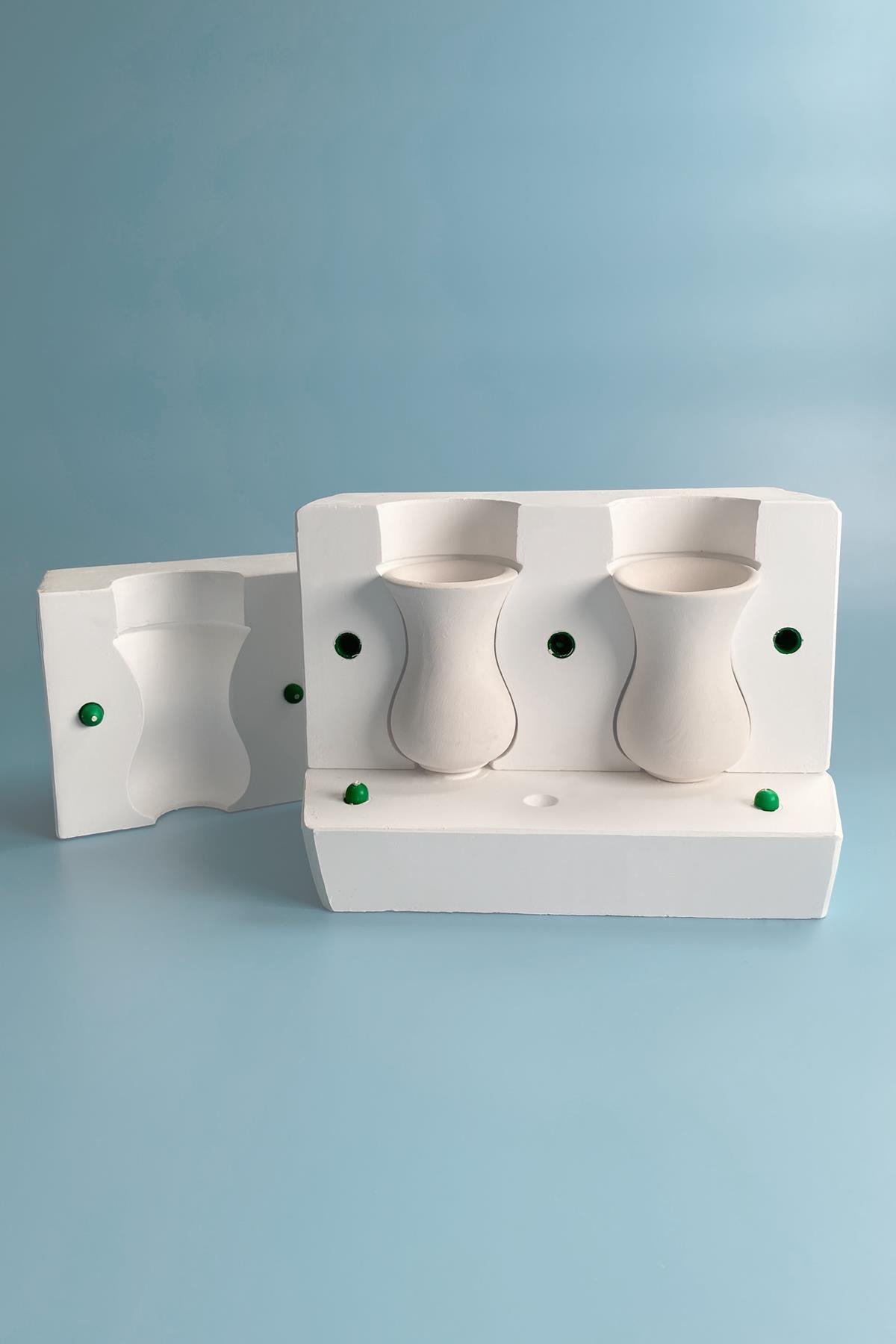 Twin Teacups Plaster Mold