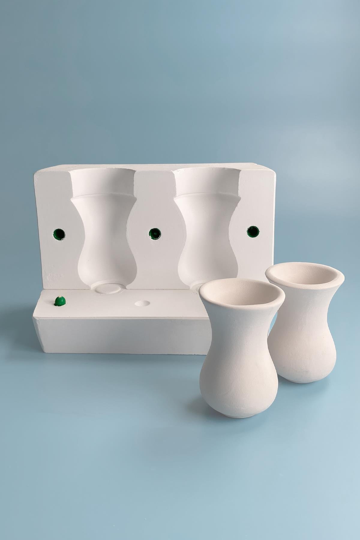 Twin Teacups Plaster Mold