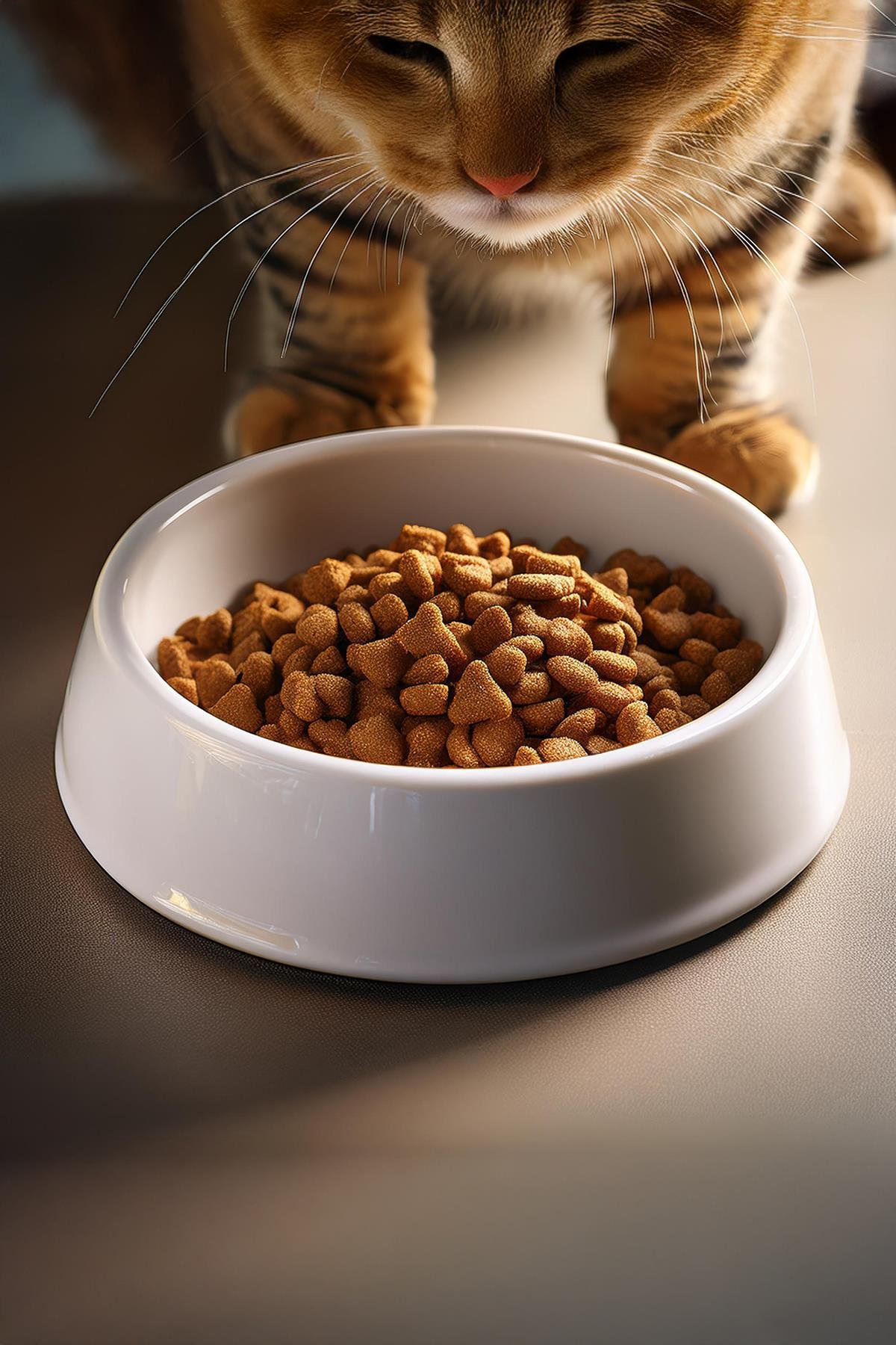 Cat And Dog Food Plate Ceramic Bisque