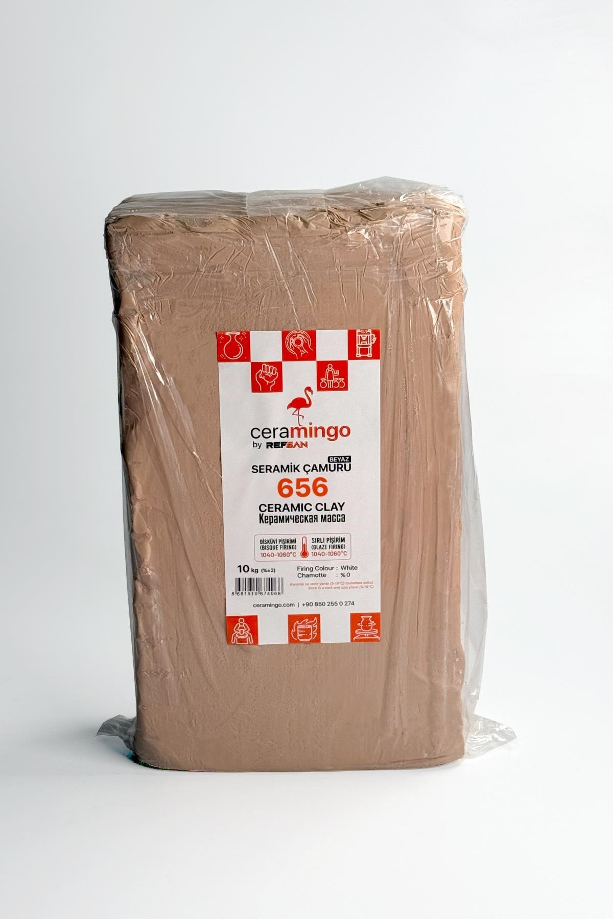 Refsan 656 Seramik Çamuru Vakumlu 1050°C