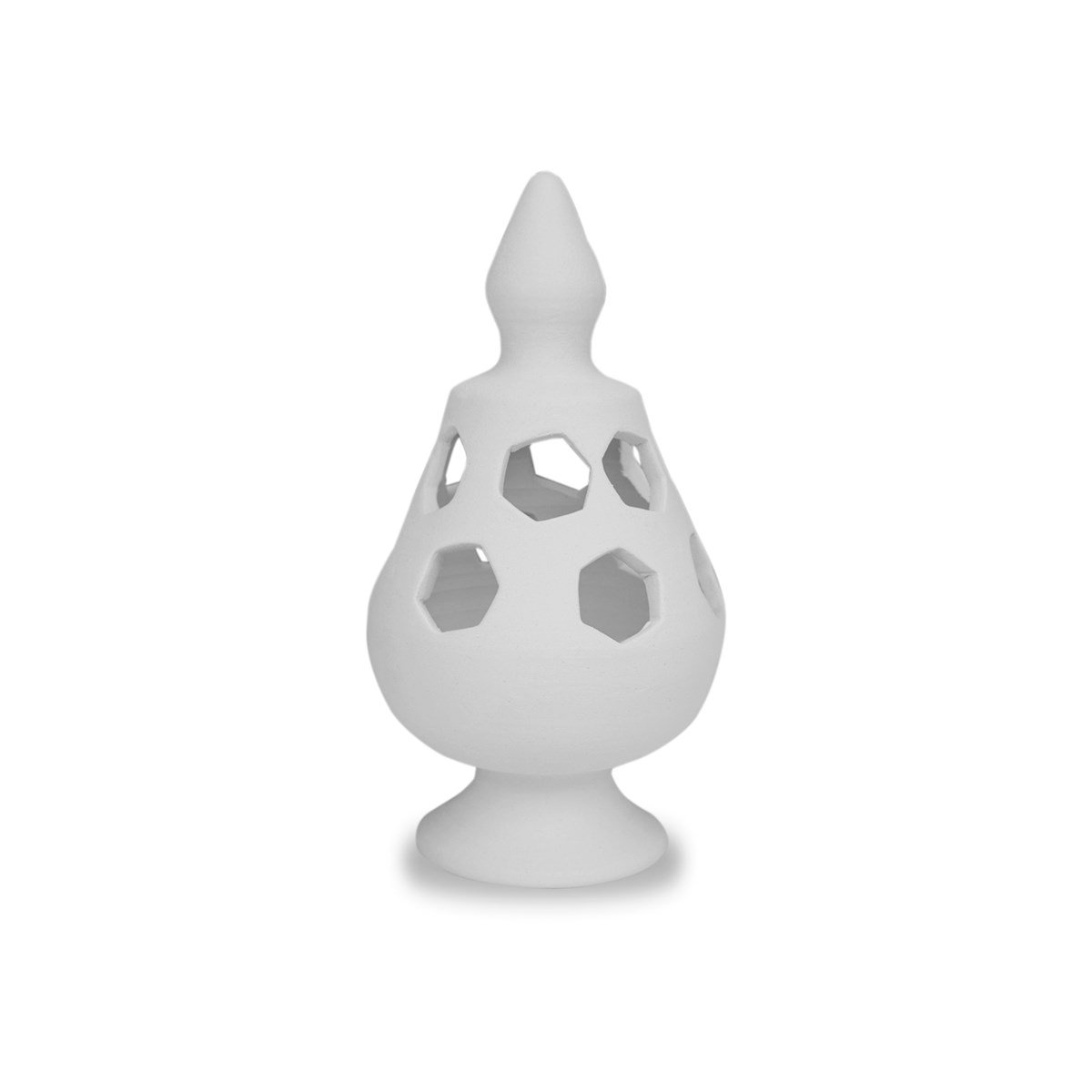 CARVED CANDLEHOLDERS | CERAMIC BISQUE