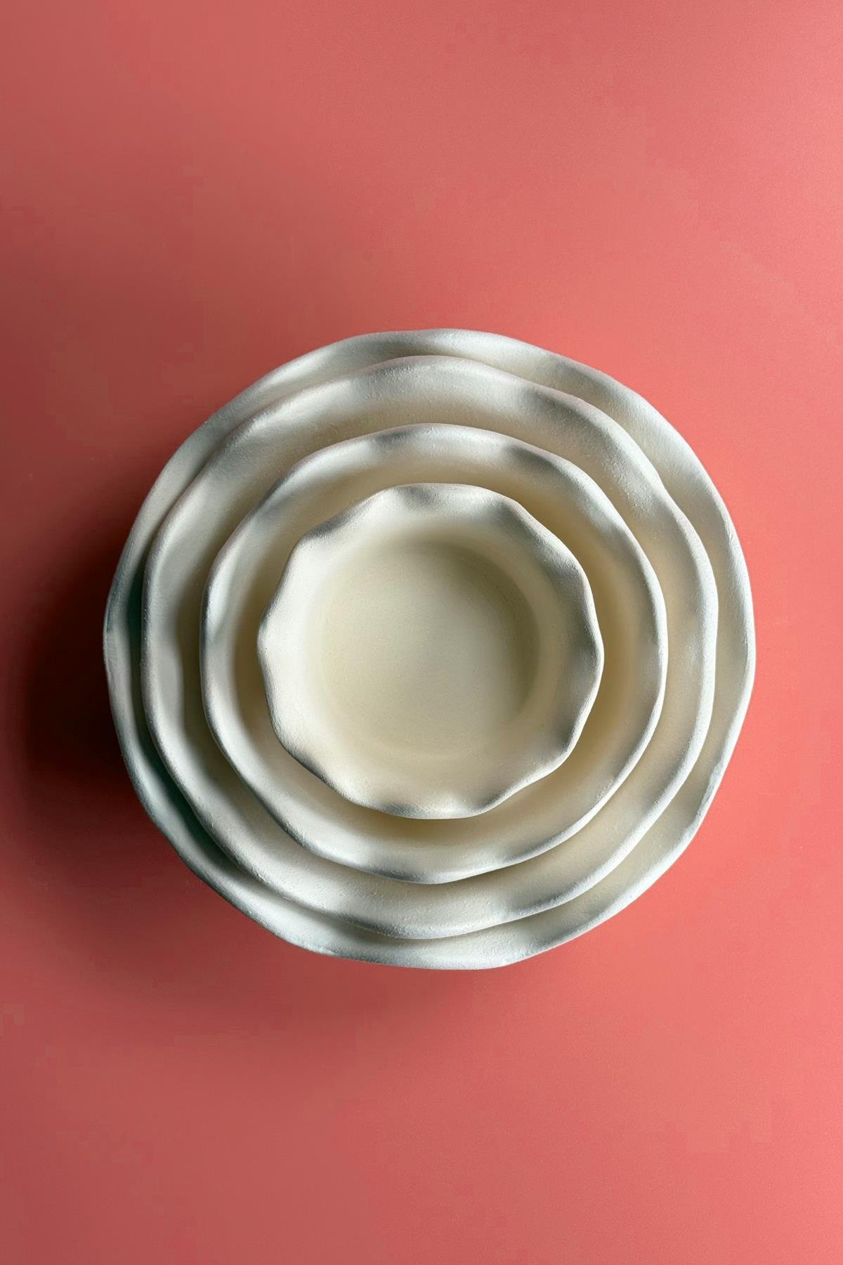 Tart Kase 4lü Set Seramik Bisküvi