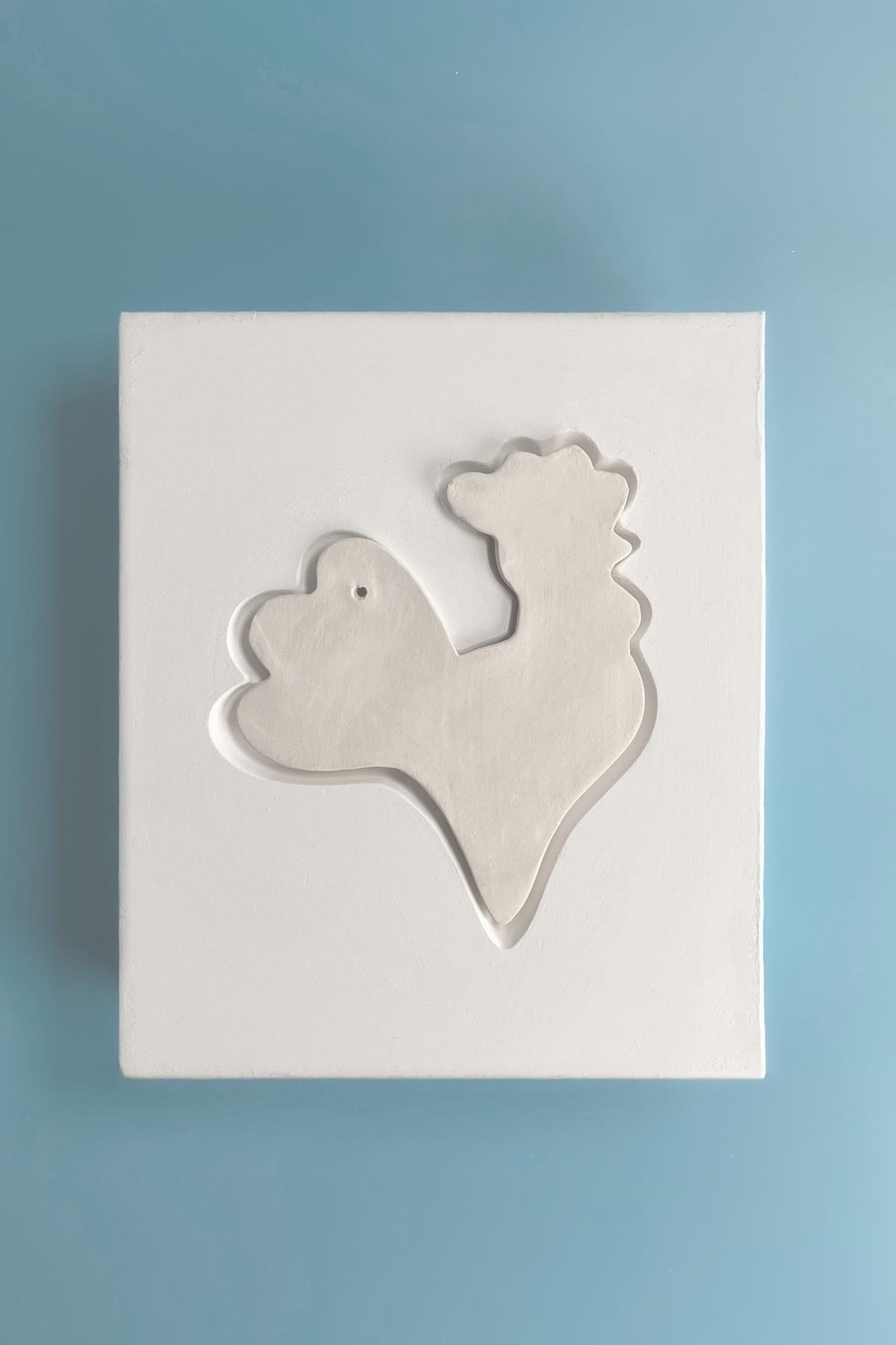 Plaster Mold Chicken Plaque